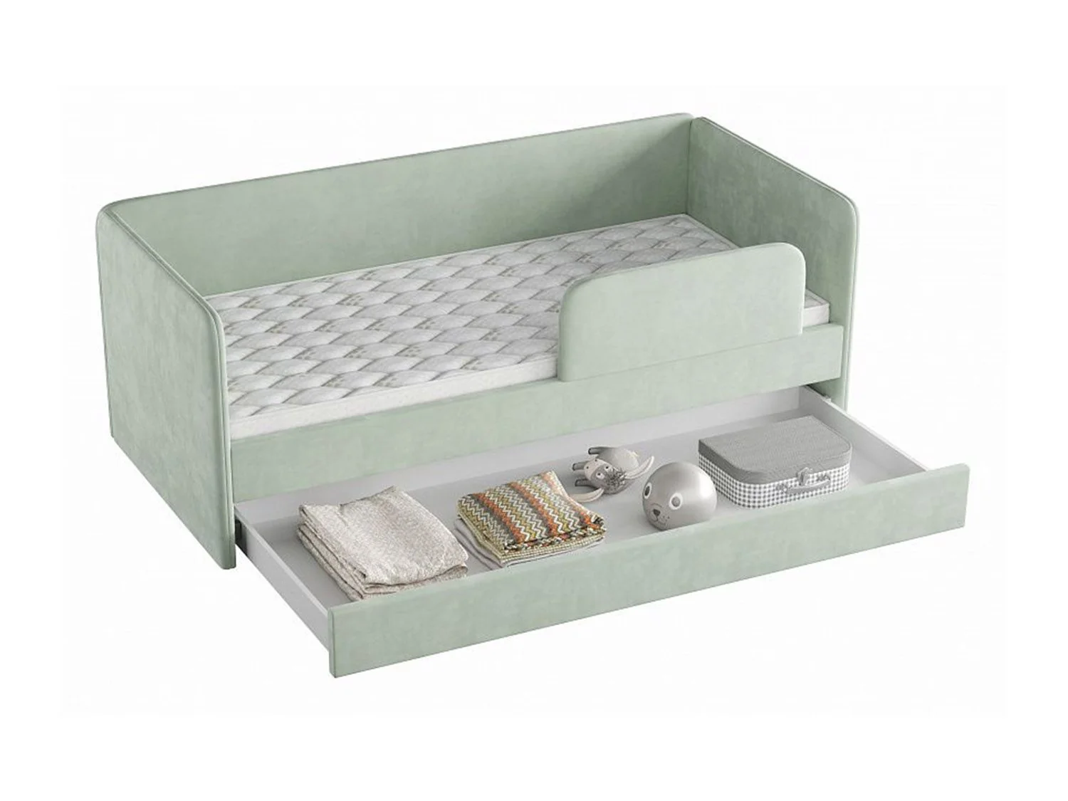 Кровать Молли модель 302 Велюр Вивальди 9