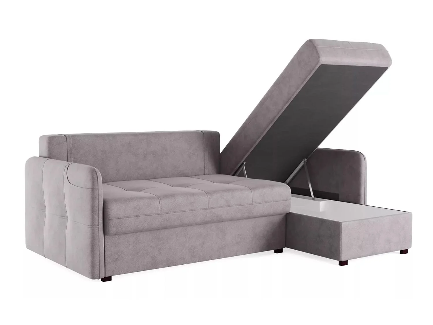 Диван-кровать угловой SMART 1 2Т-1Пф Велюр Кашемир 890