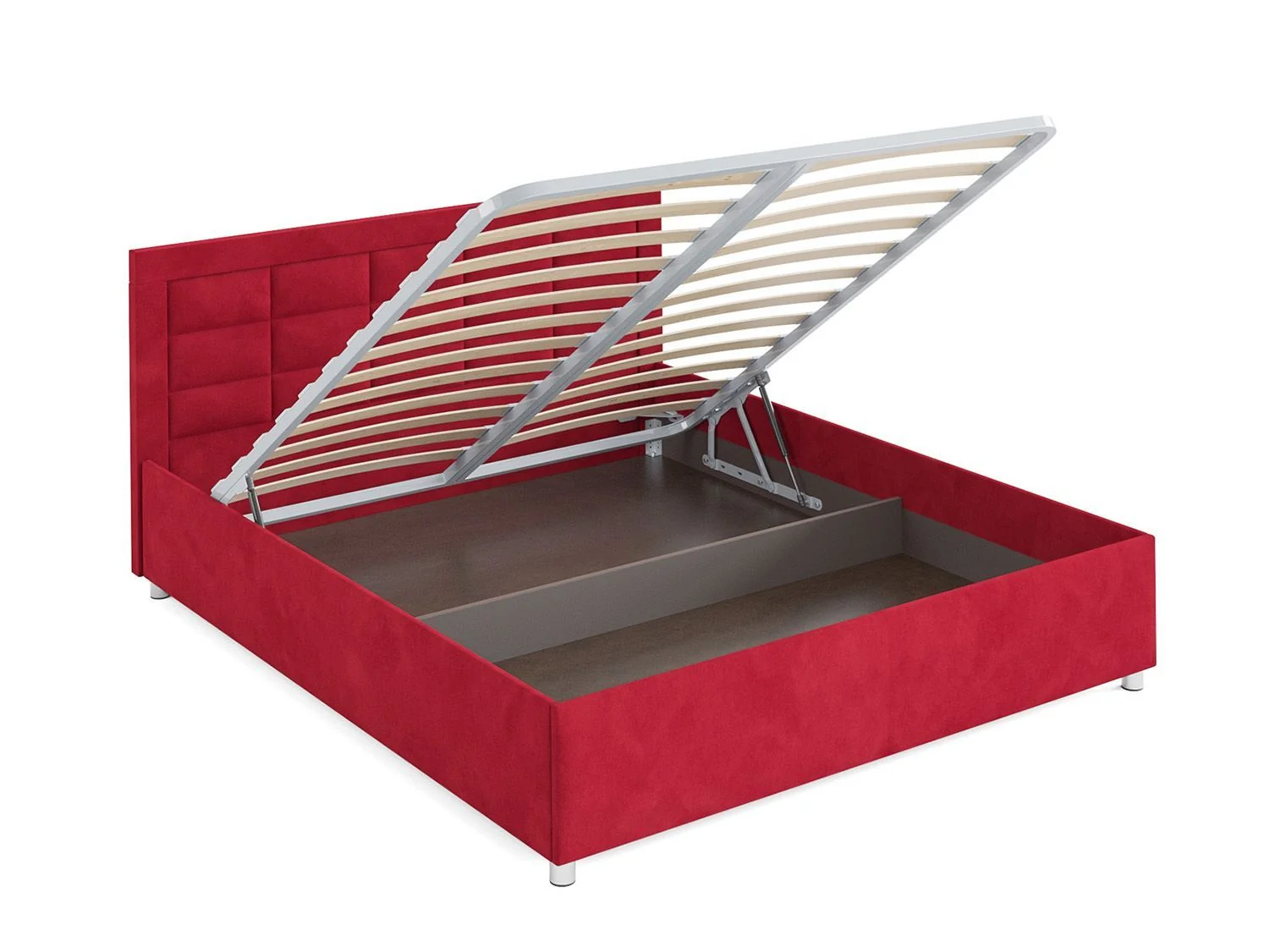 Кровать Версаль кордрой красный 160