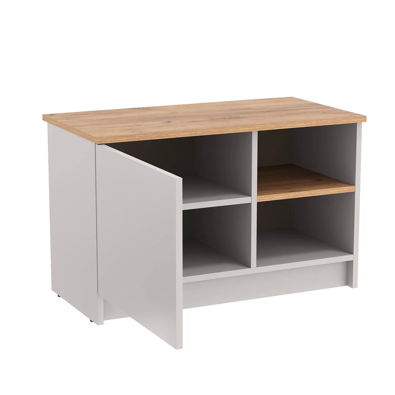 89.23 Прайм тумба для ТВ кашемир / дуб золотой