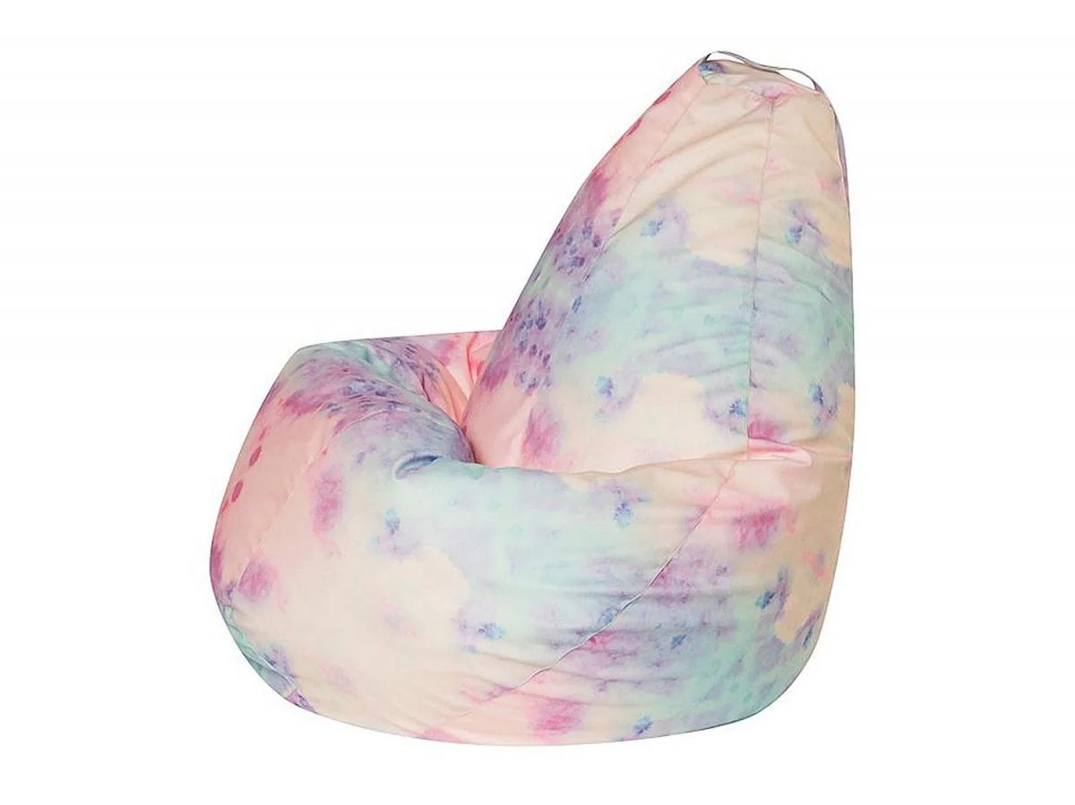 Кресло мешок груша L Абстракция велюр