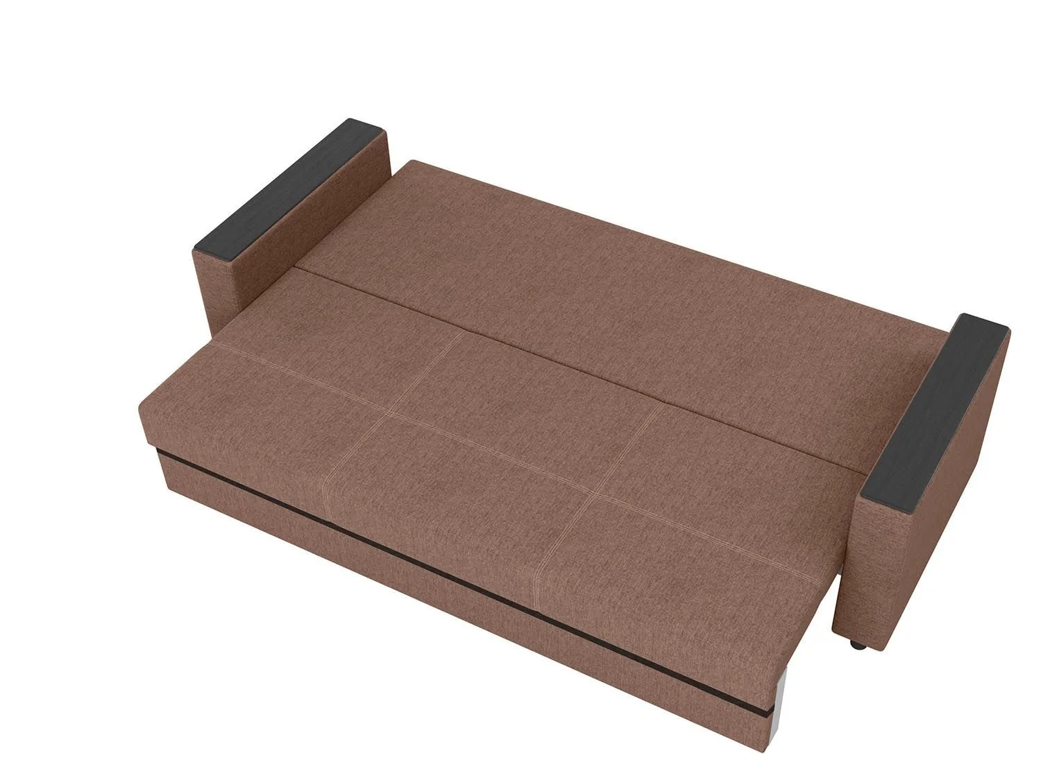 Смарт диван-кровать 3-х мест / жаккард крона браун