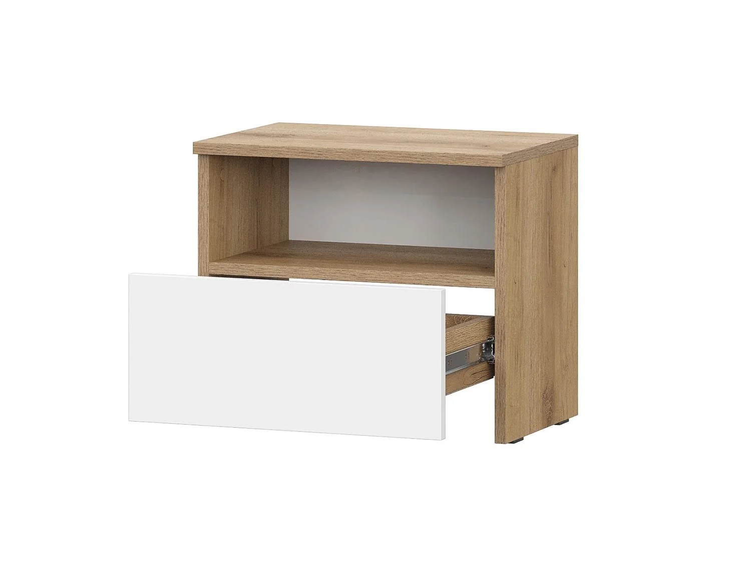 Некст 1 тумба прикроватная / Дуб золотой/Белый