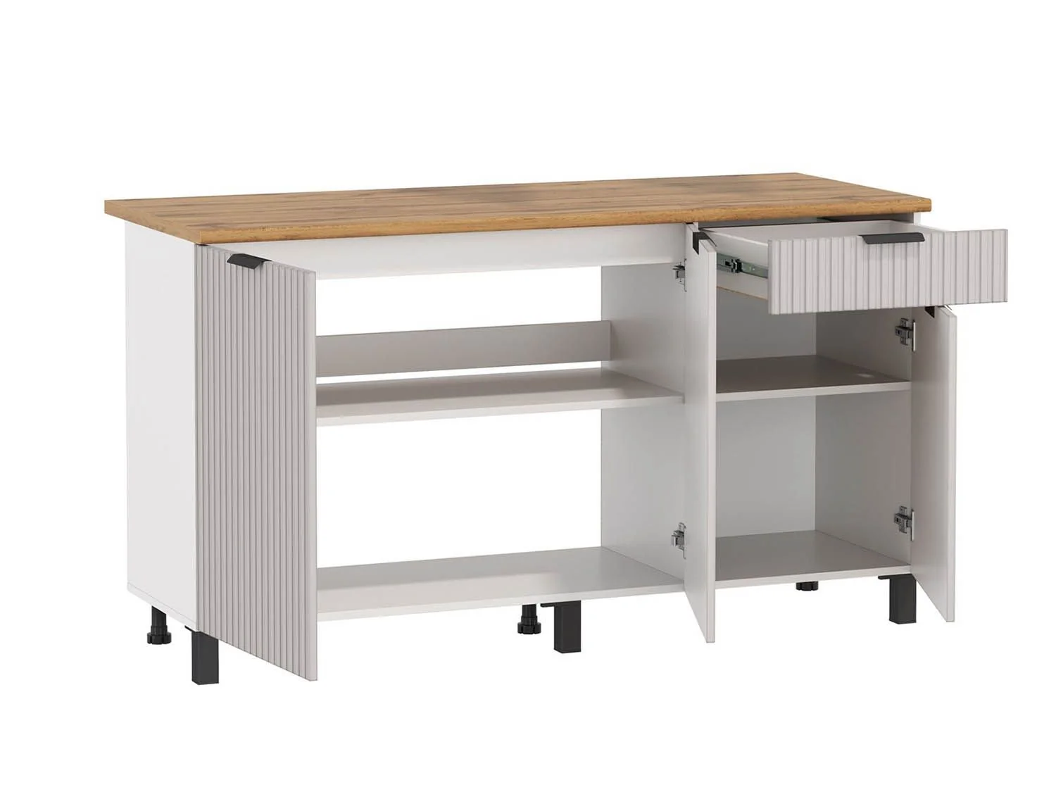 Венера стол 1500 МДФ Кашемир фрезерованный