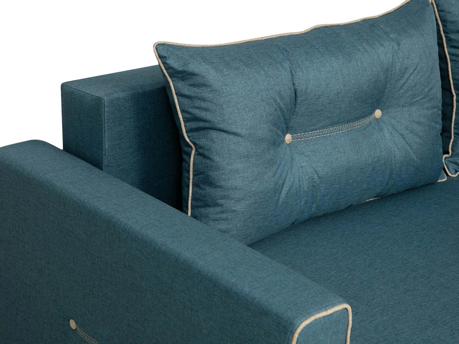 Диван-кровать Оригами жаккард тесла деним/крем