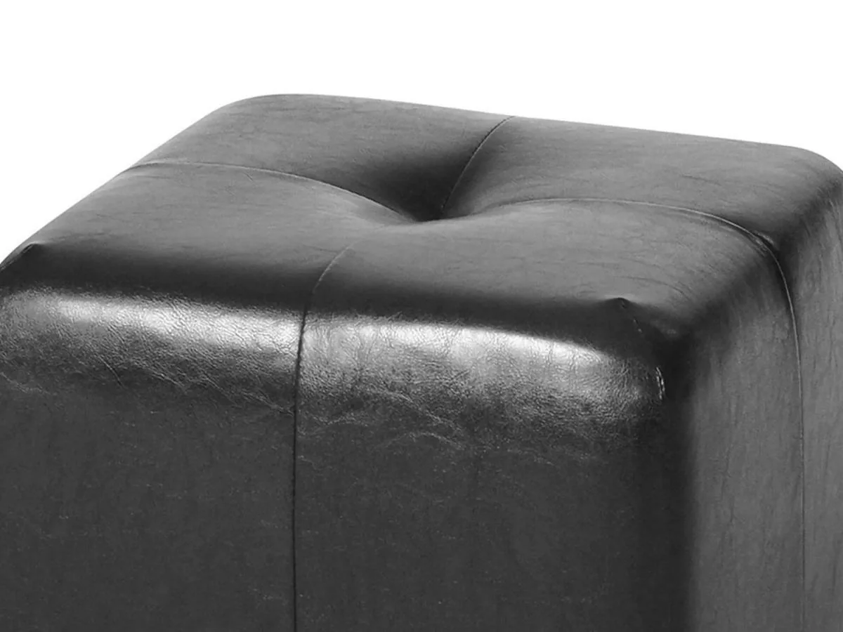 Пуф Николь Черный экокожа