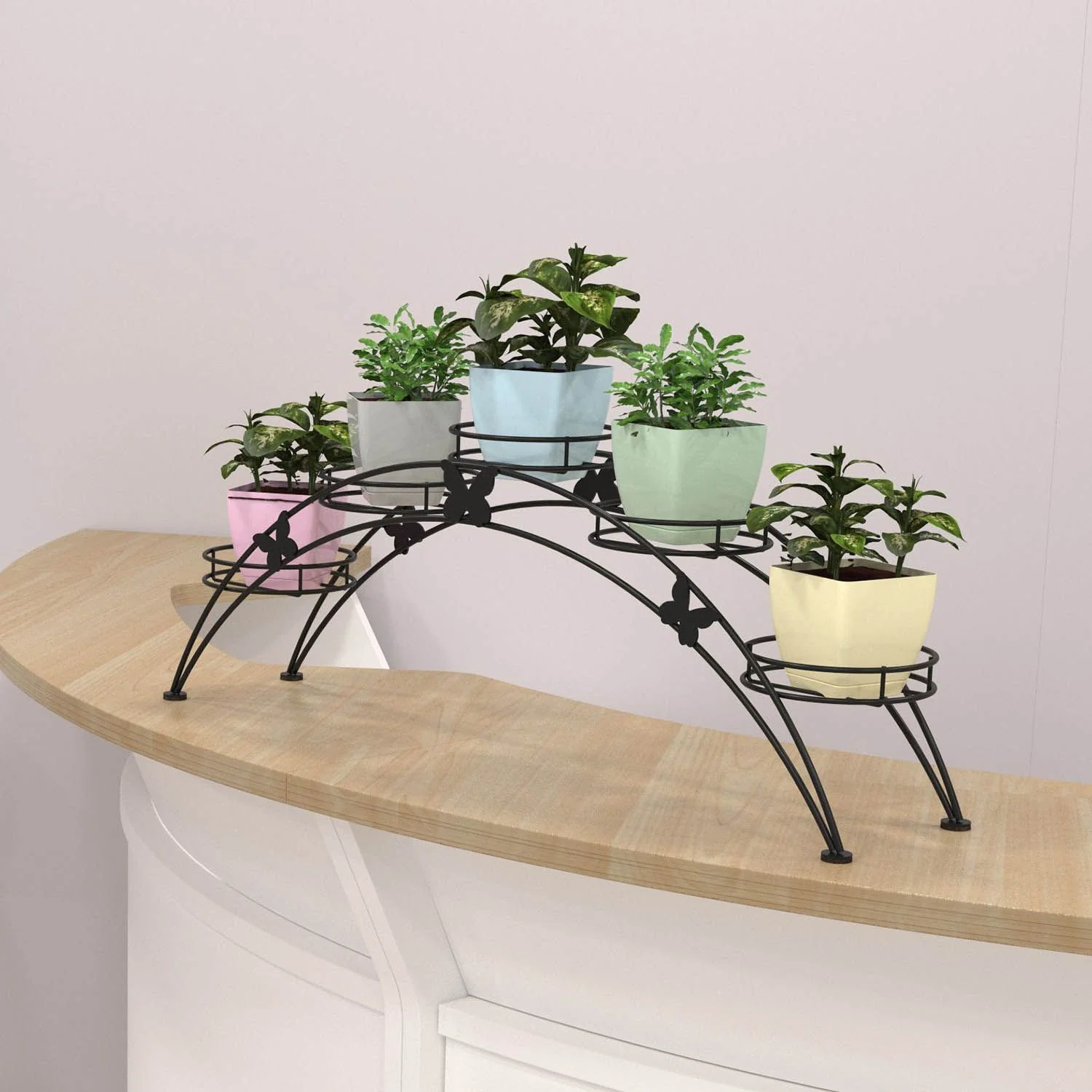 Подставка для цветов Арка 5 Черный