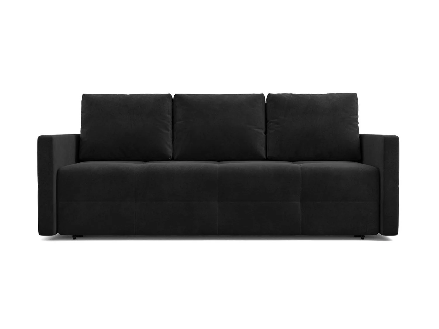 Диван Марсель №2 велюр черный / НВ-178/17