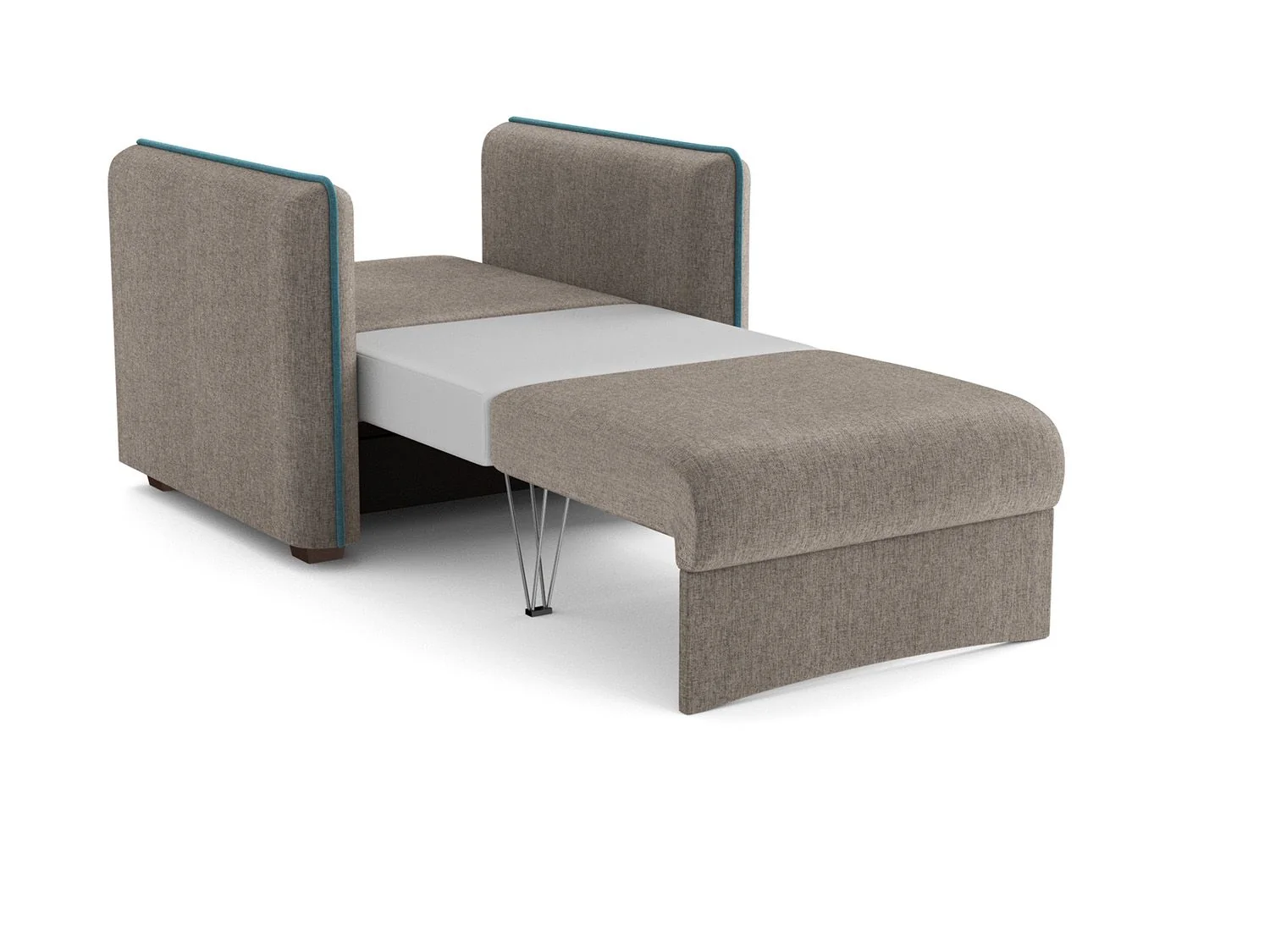 Кресло-кровать Авалон жаккард тесла дым/деним