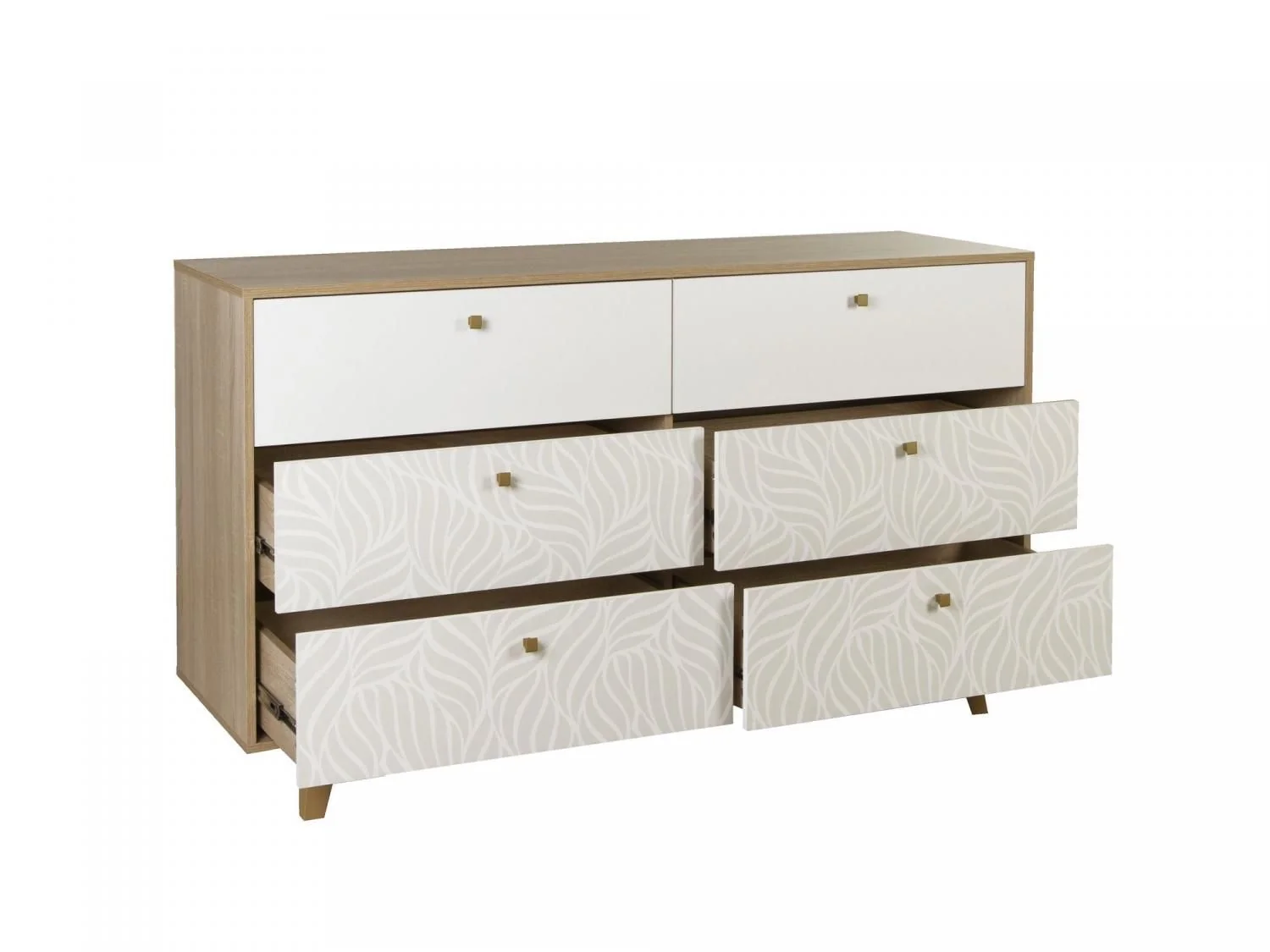 Комод 56.02-01 Адажио дуб сонома / белый