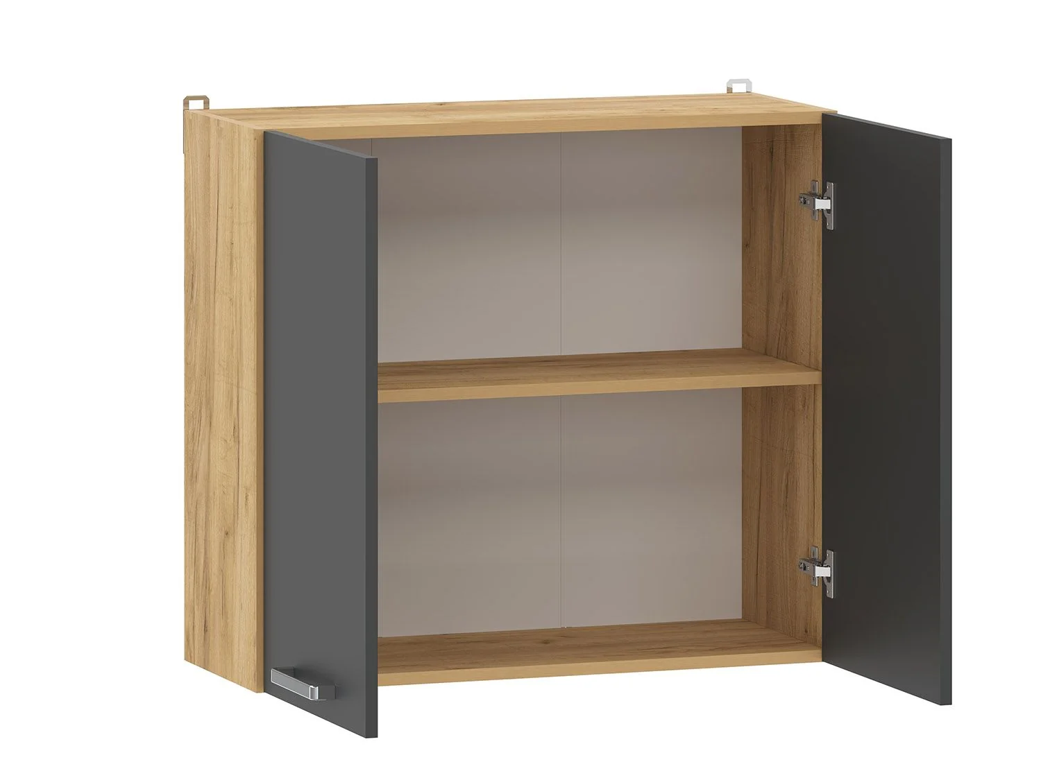 Борги 100.31 шкаф навесной (800) Дуб Крафт золотой / Антрацит