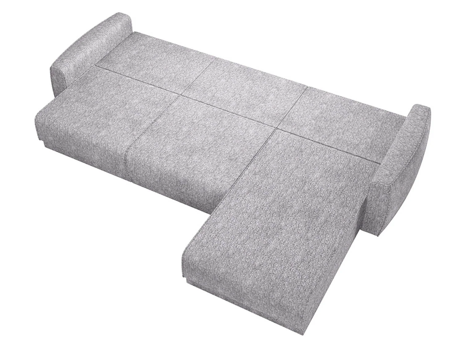 Женева 2SO2P диван-кровать угловой еврокнижка / Сильвер