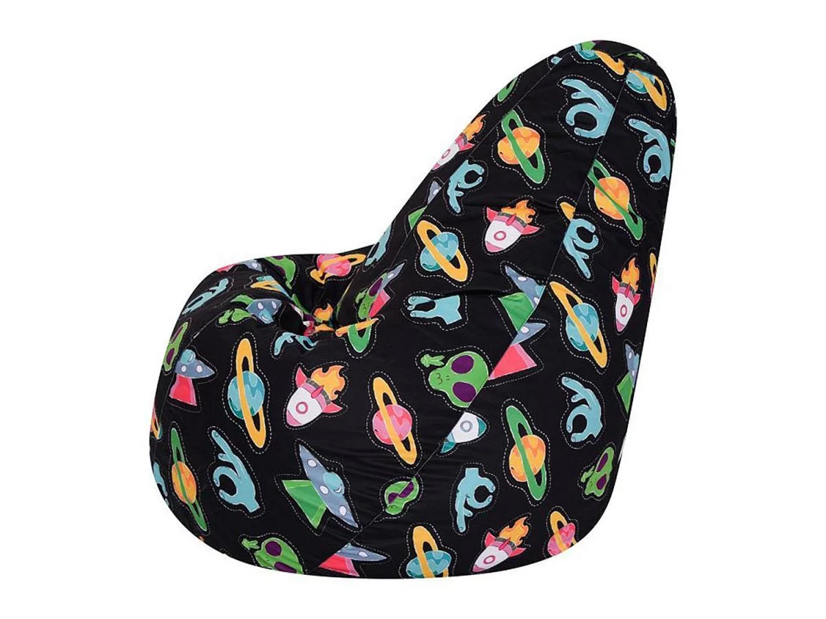 Кресло мешок груша L Aliens велюр