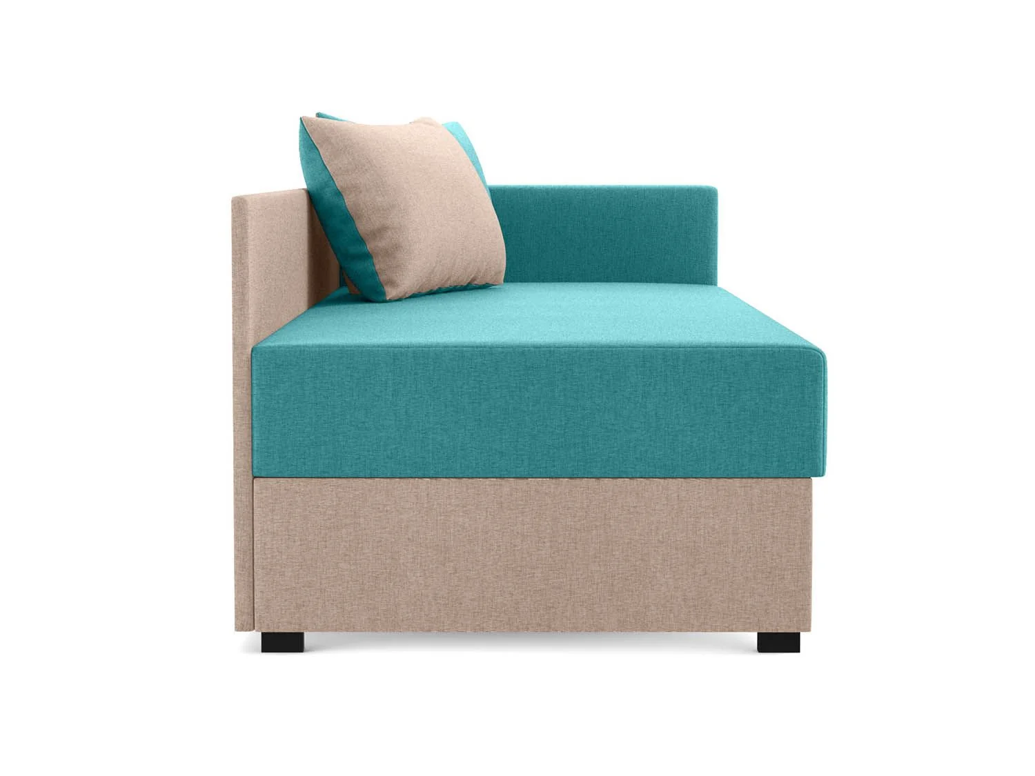 Диван-кровать Мальта М жаккард тесла бирюза/беж