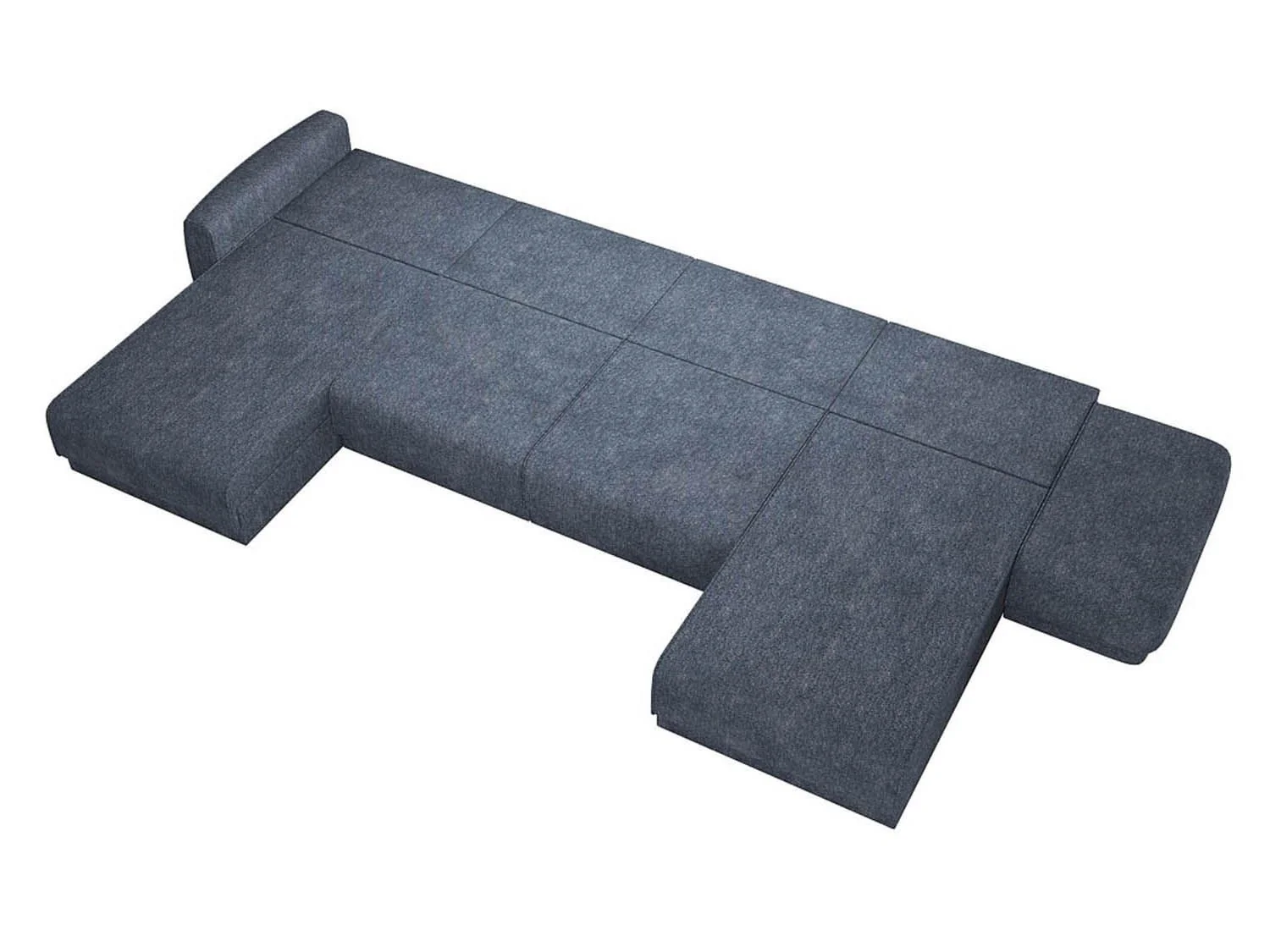 Женева 2S2OPF ПРАВЫЙ диван-кровать угловой еврокнижка / Сталь