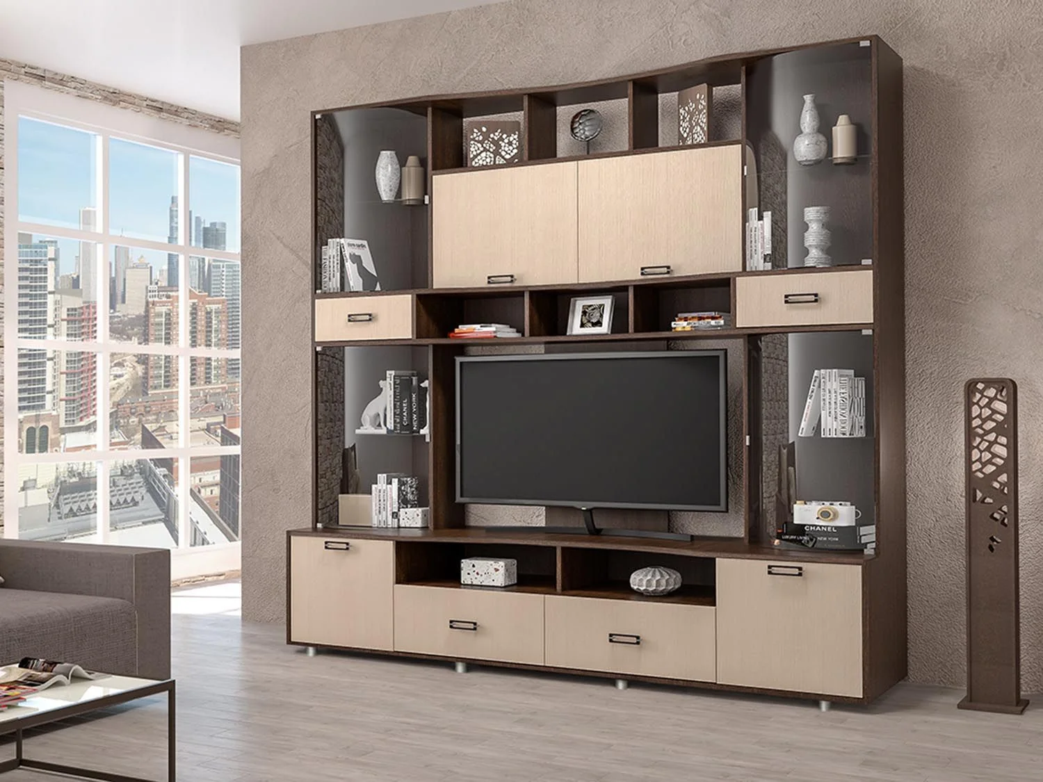 Аллегро 4 гостиная / Венге/дуб Белфорд