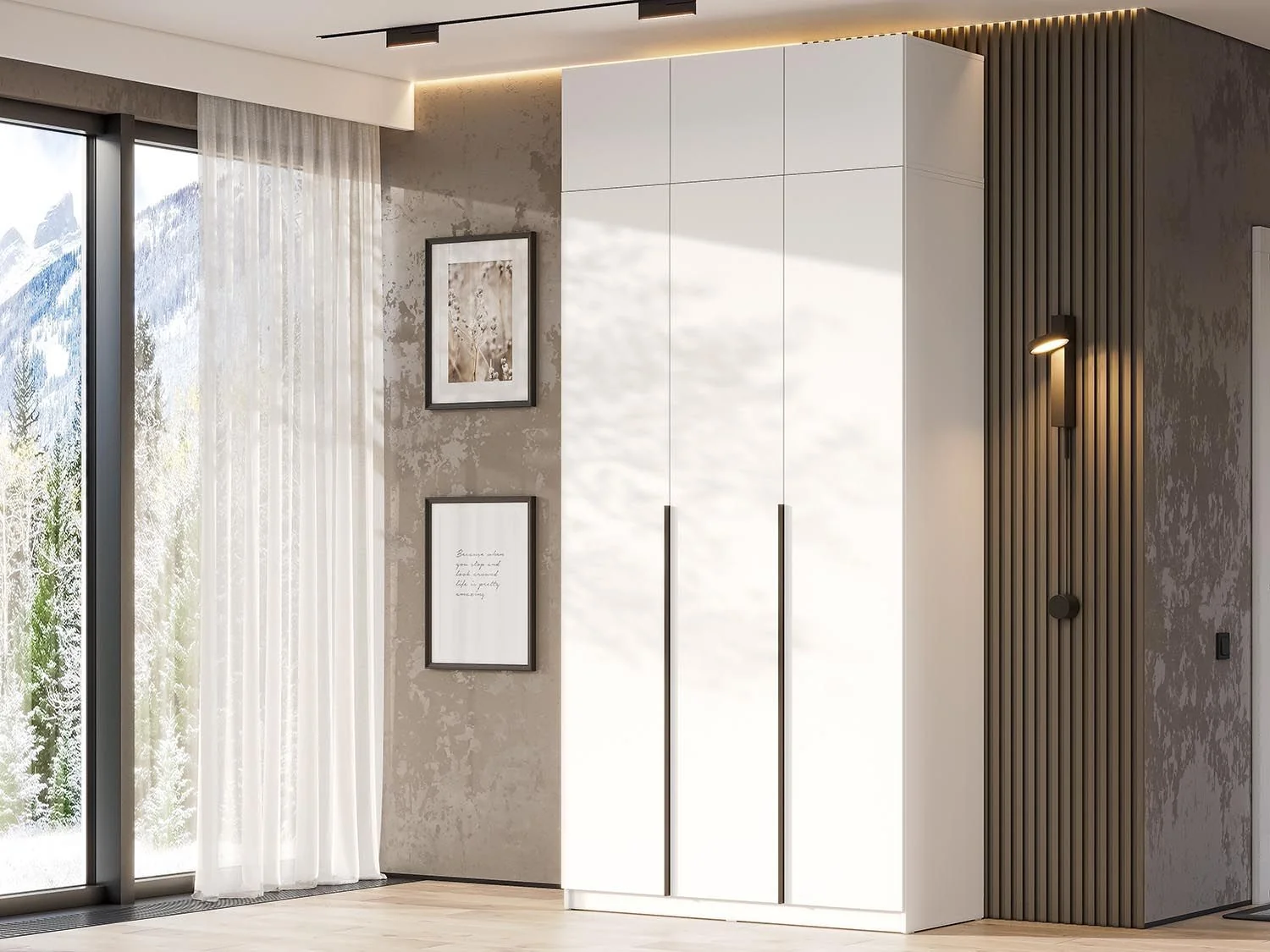 ШК 5 шкаф 1200 + антресоль / Белый