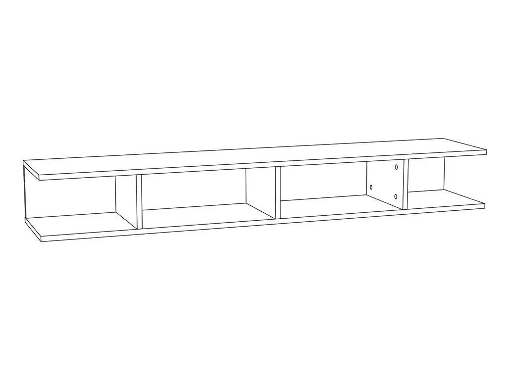 НМ 011.92-03 Полка навесная Summit / капучино