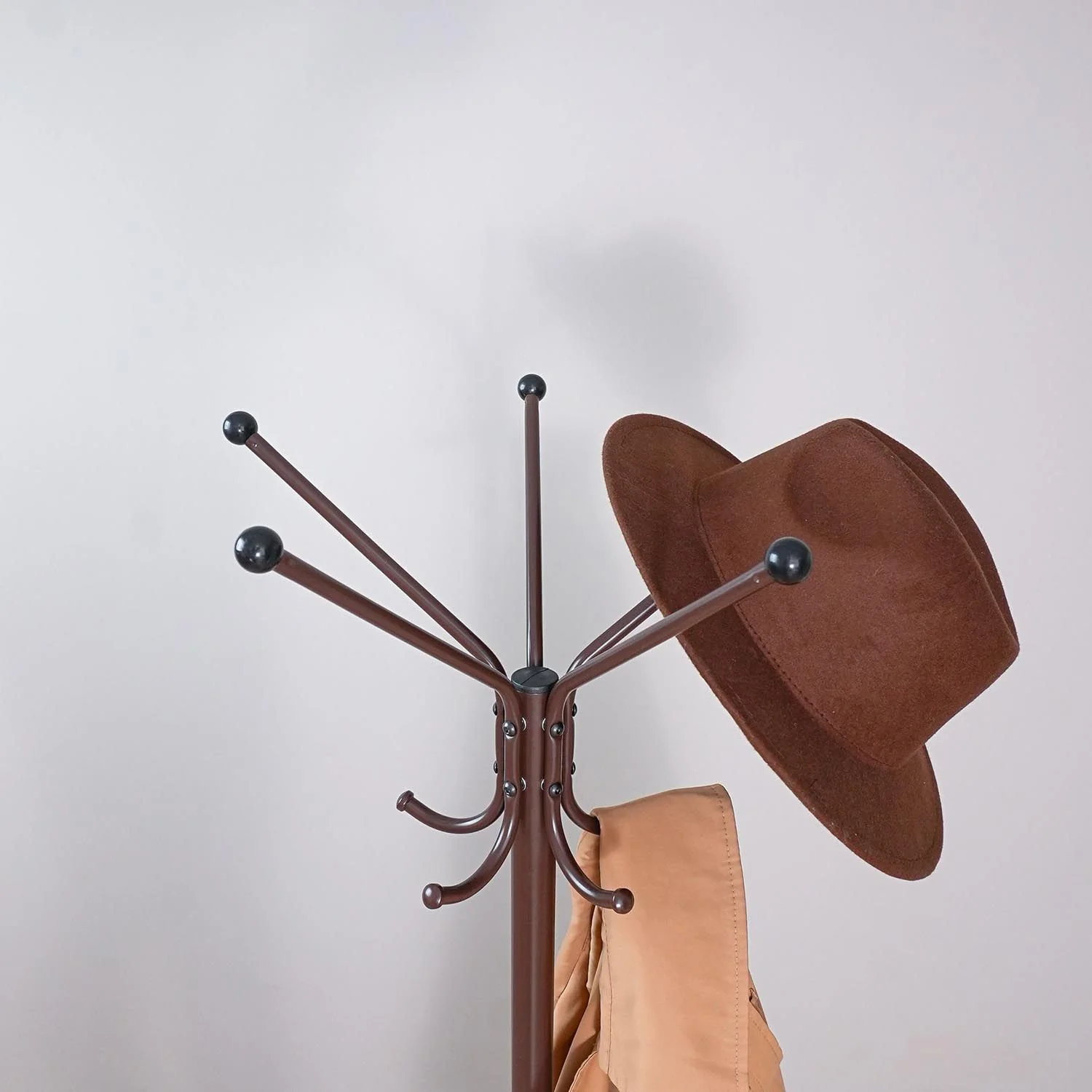 Вешалка напольная Луч 5 Коричневый