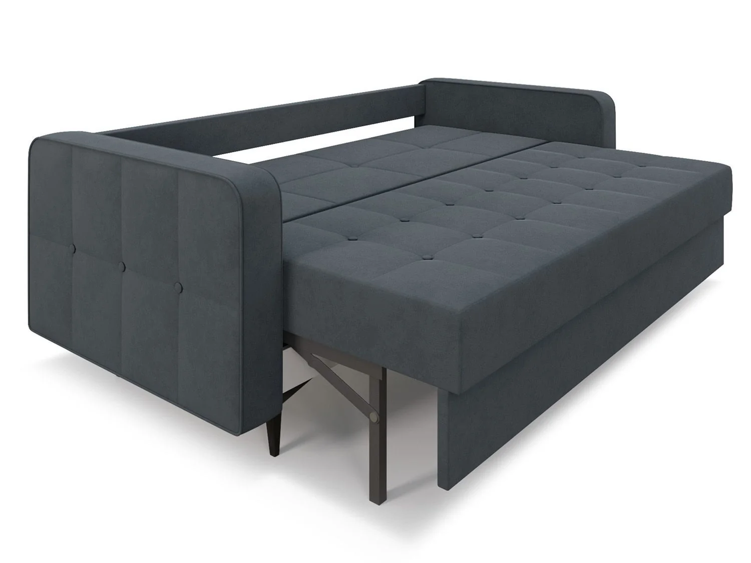 Диван Снеп велюр серо-синий HB-178 26