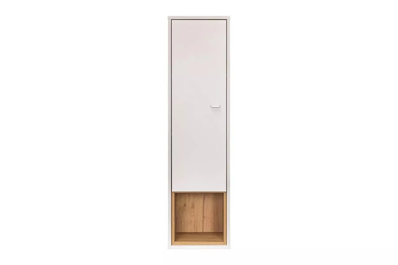 Бэль Шкаф навесной 10.63 Дуб Золотой / Белый