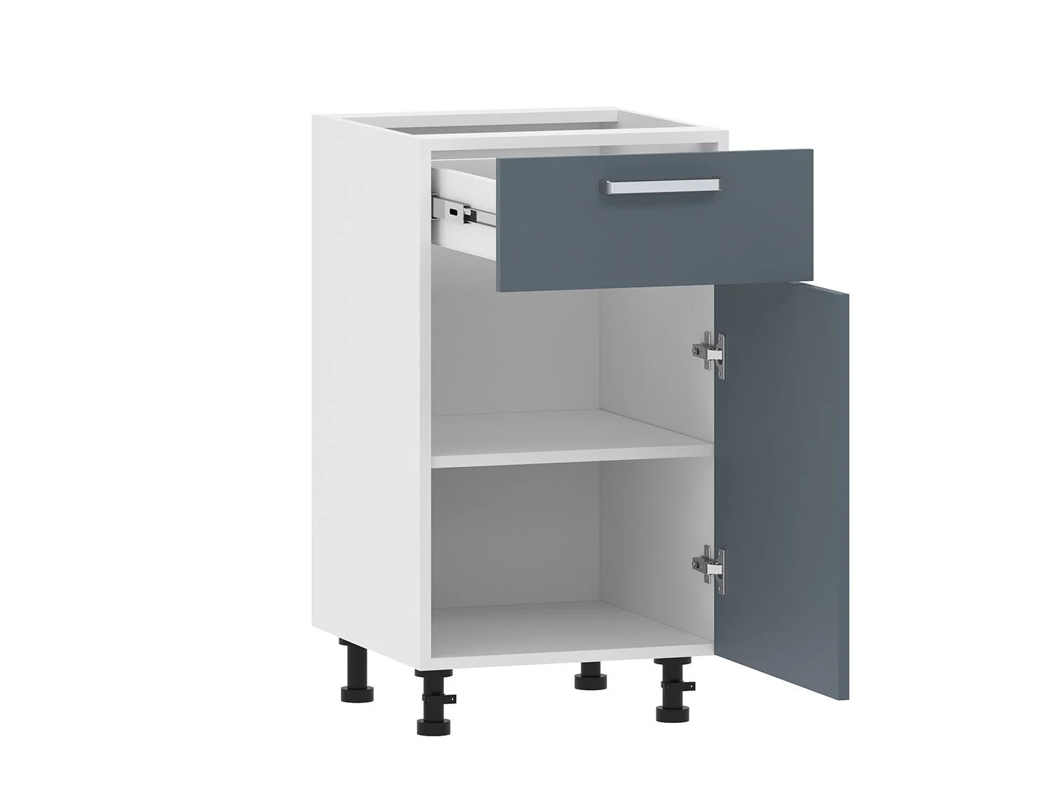 Борги 100.08 тумба кухонная (450) Белый / Маренго