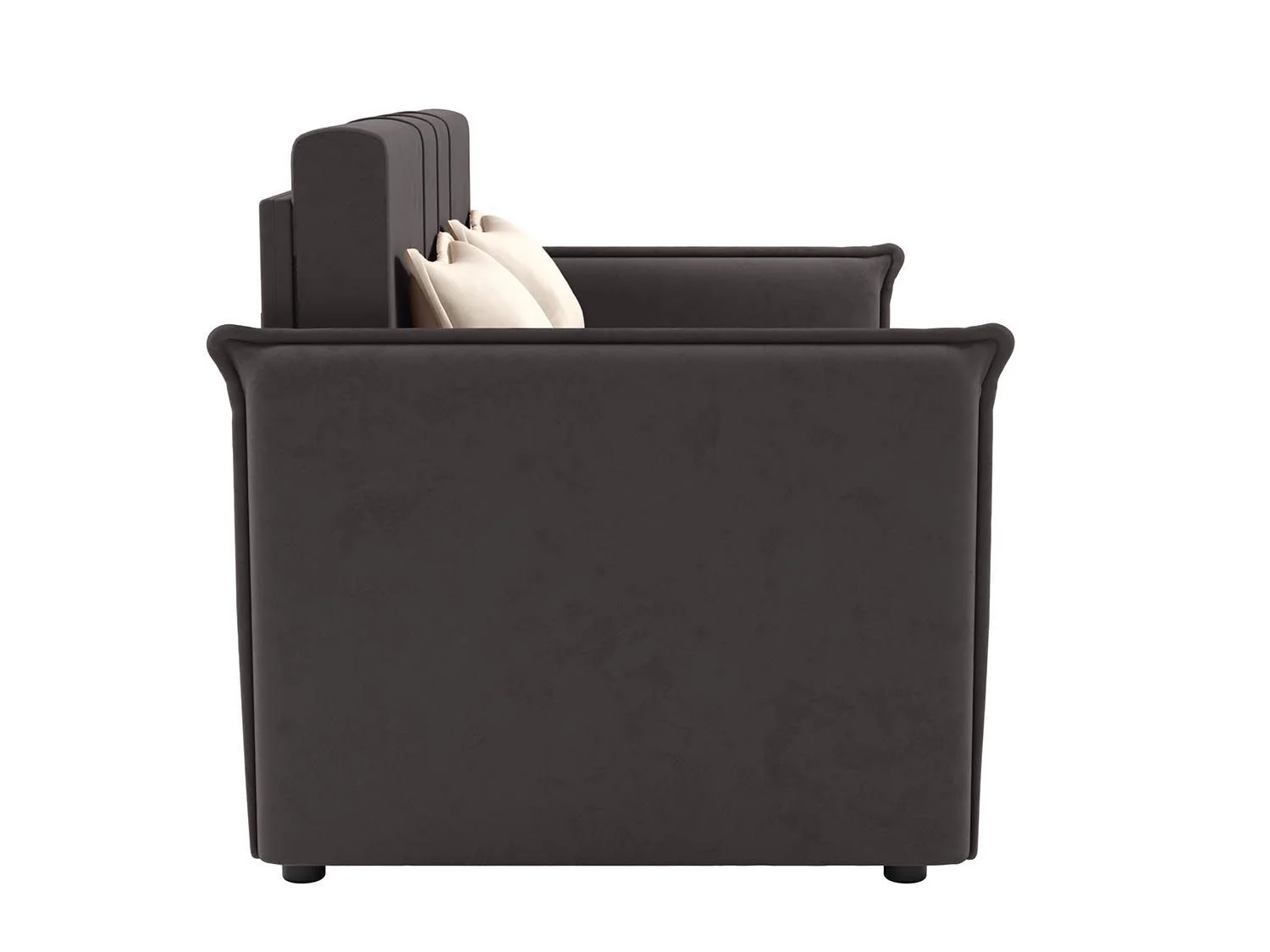 Дэнди диван-кровать 2 думки / велюр Fresh эспрессо / крем