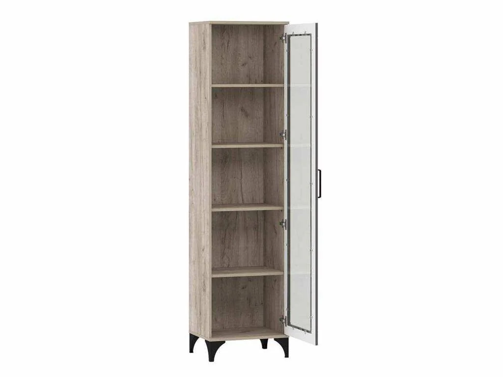 НМ 013.06 Марсель шкаф-пенал Дуб Крафт серый/Софт графит