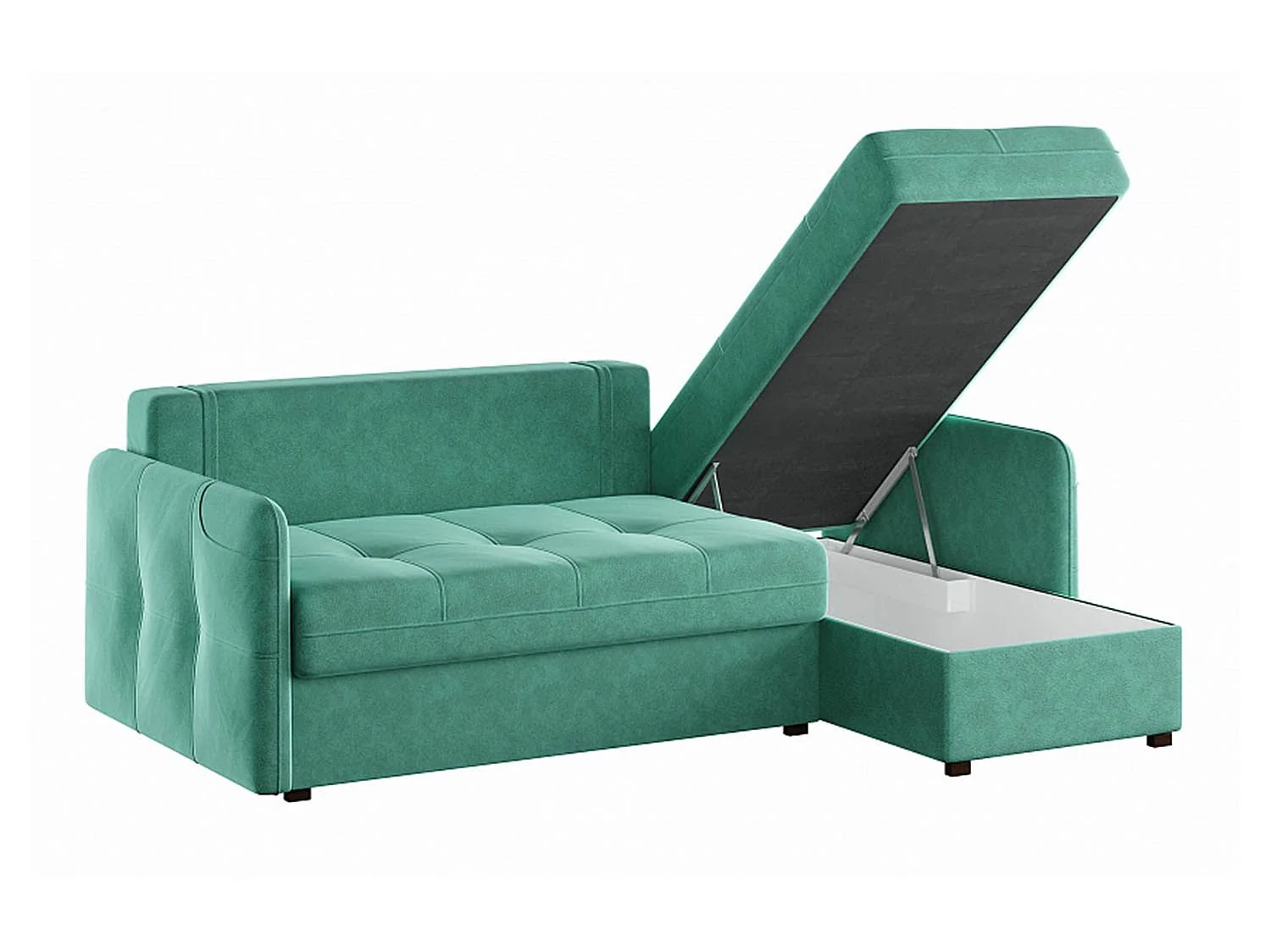 Диван-кровать угловой SMART 1 2Т-1Пф Кашемир 672