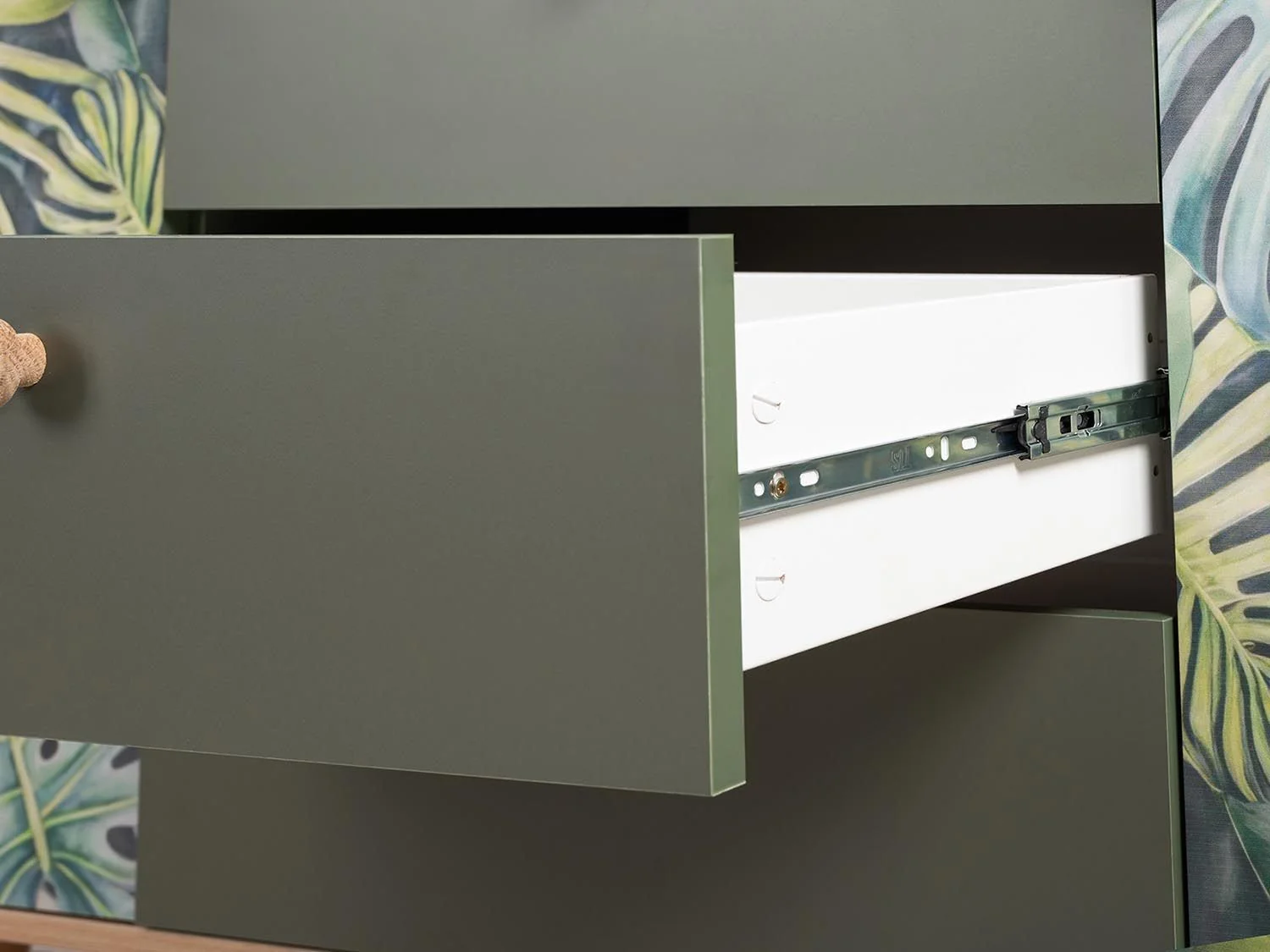 Матиас комод 16.245 Гикори Рокфорд / Дымчатый Зеленый