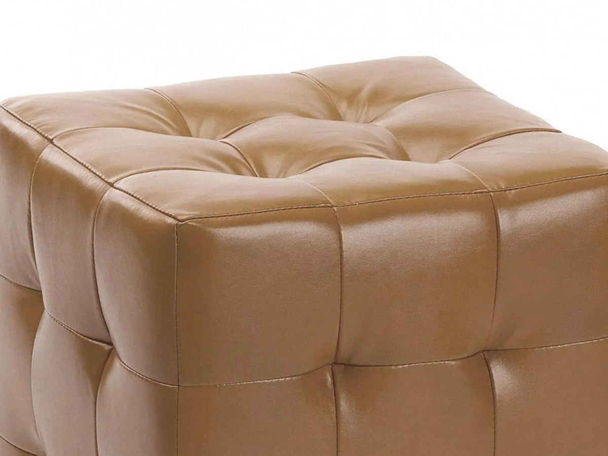 Пуф Лотос Бежевый экокожа