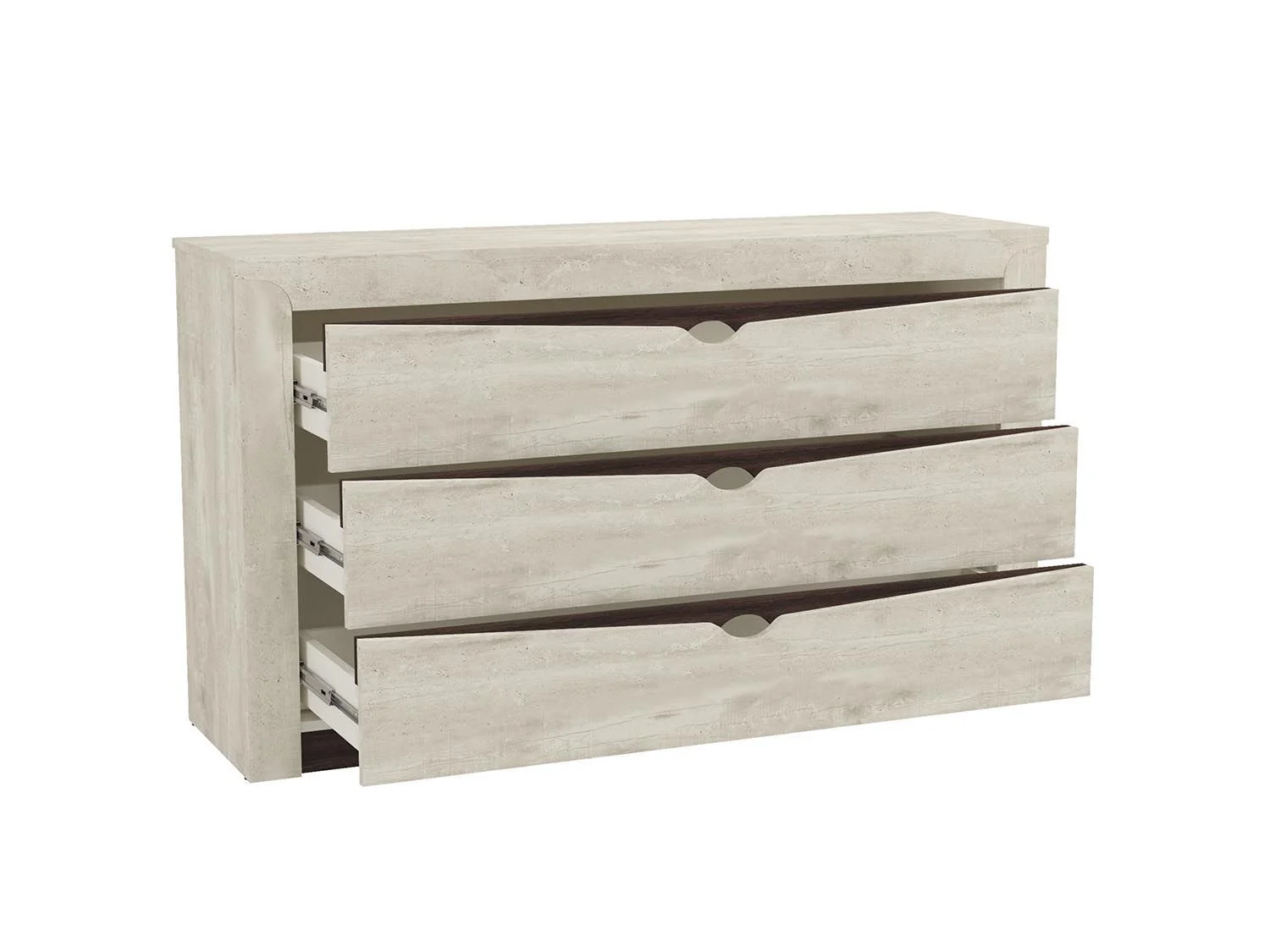 Комод 33.11 Лючия Бетон пайн белый/венге