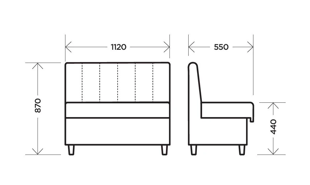 Диван Леа желтный