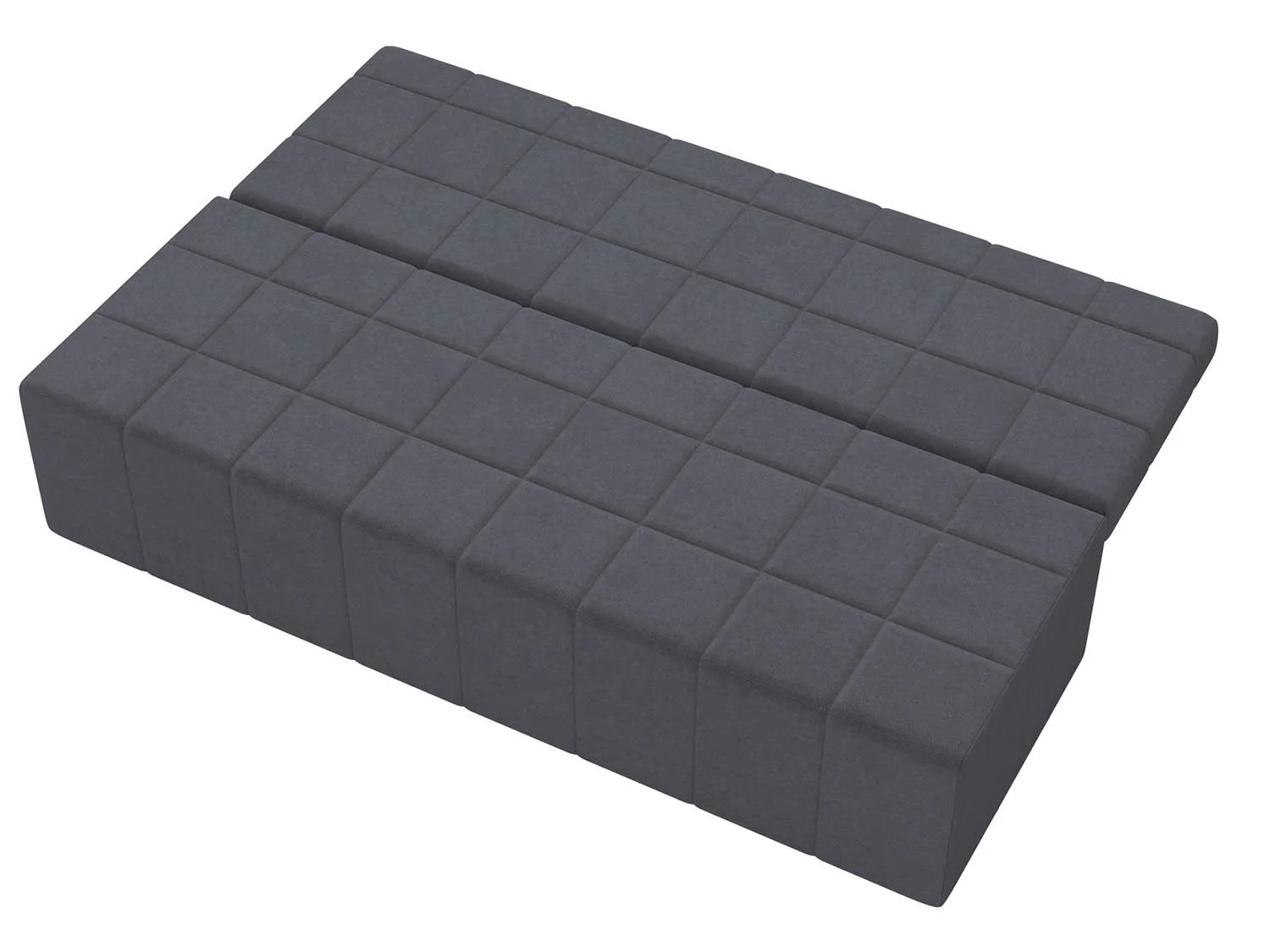 Ричмонд М диван-кровать 3-х мест / велюр Parma 27 темно-серый