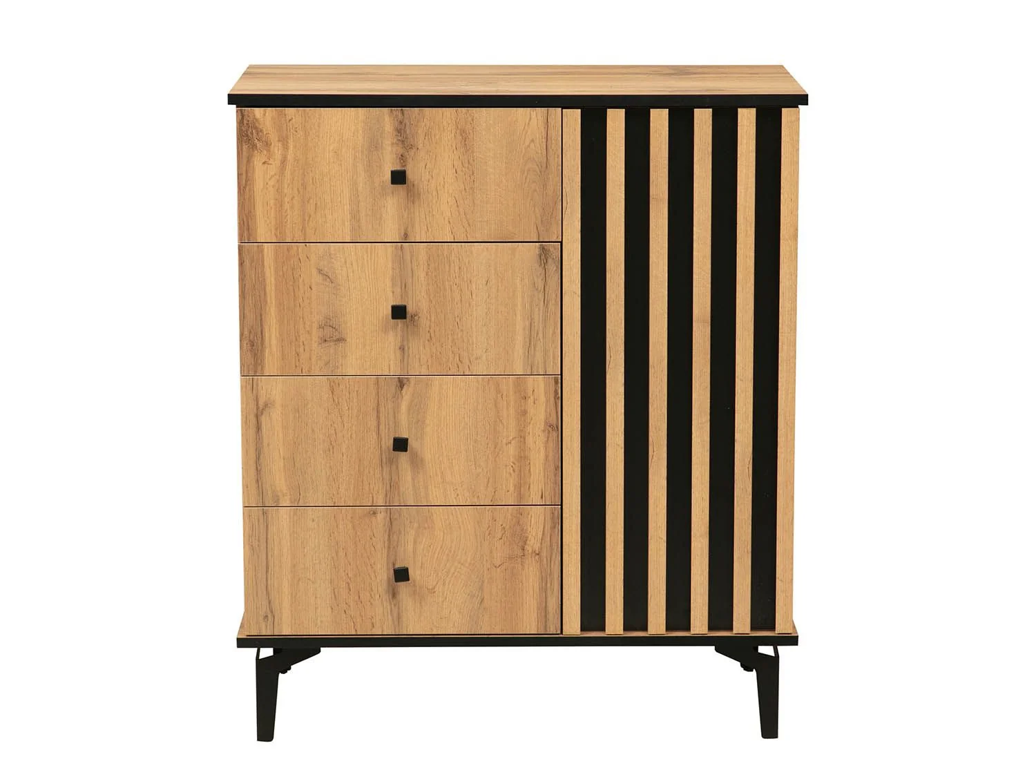 Комод Либерти 51.05 (опора h150) Дуб Вотан/Черный