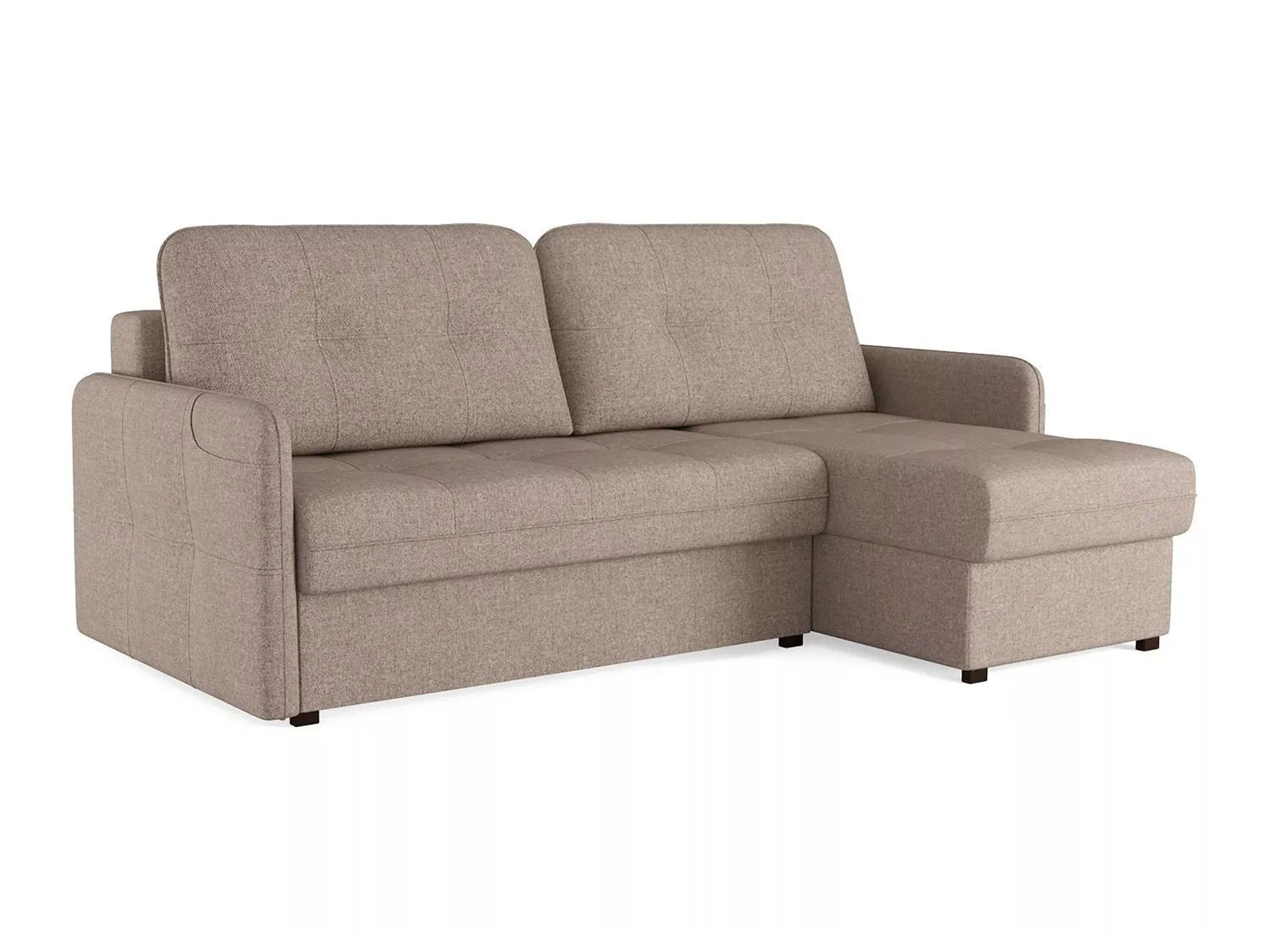 Диван-кровать угловой SMART 1 2Т-1Пф Рогожка Sherlock 932