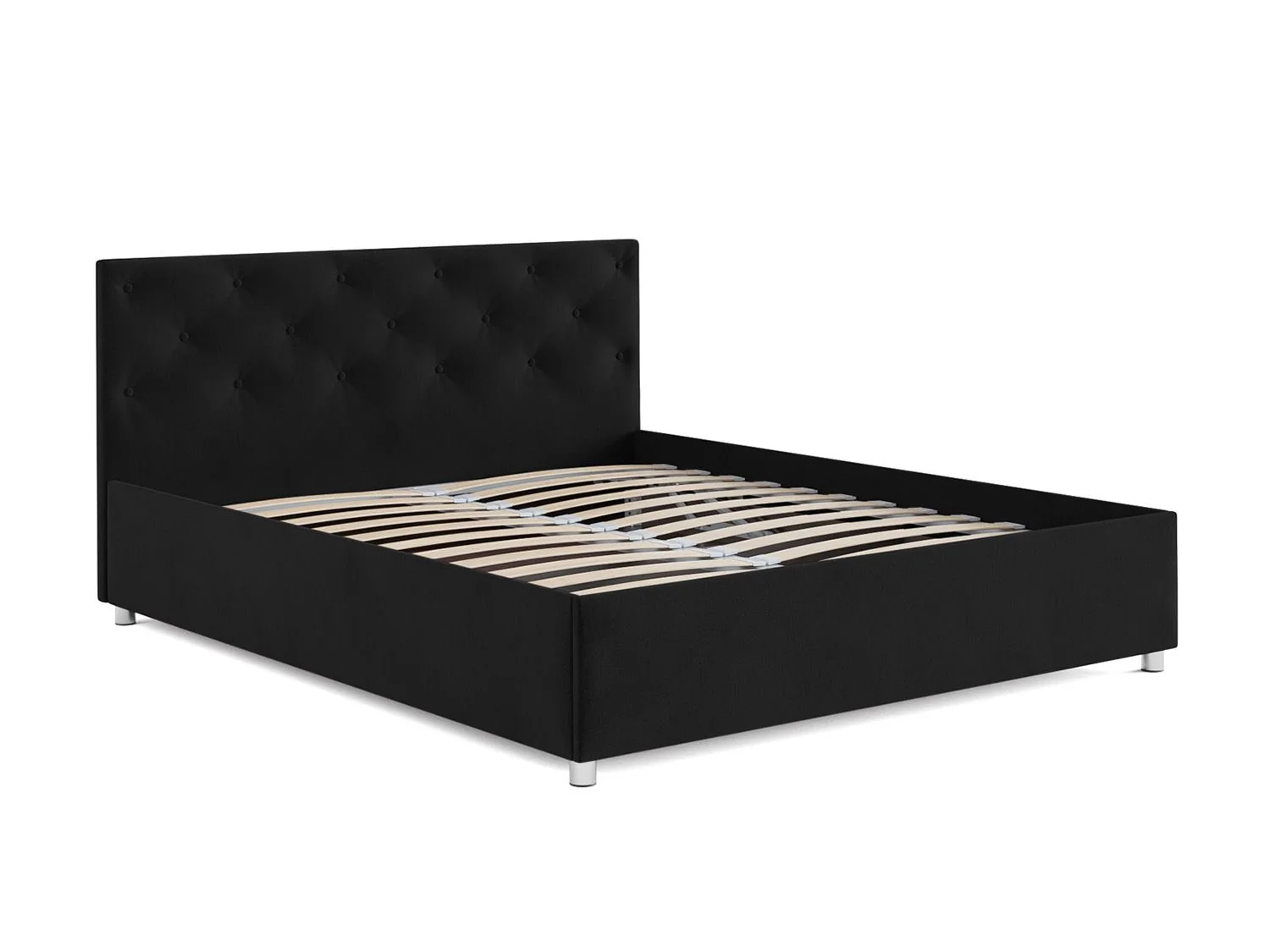 Кровать Классик велюр черный / НВ-178/17 160