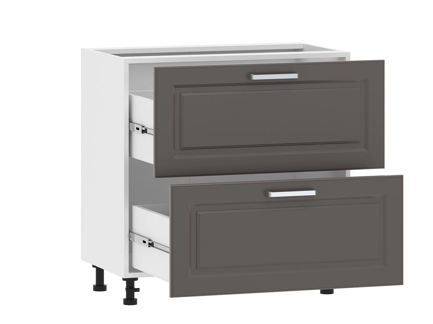 Кухня Вокс комплект 3 Белый / Графит