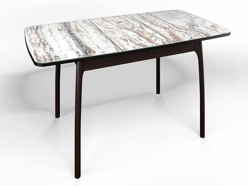 Стол СМ-2 Флорида опора массив изогнутая венге