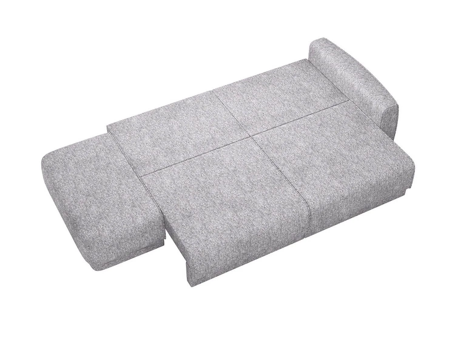 Женева 2SPF ЛЕВЫЙ диван-кровать еврокнижка / Сильвер