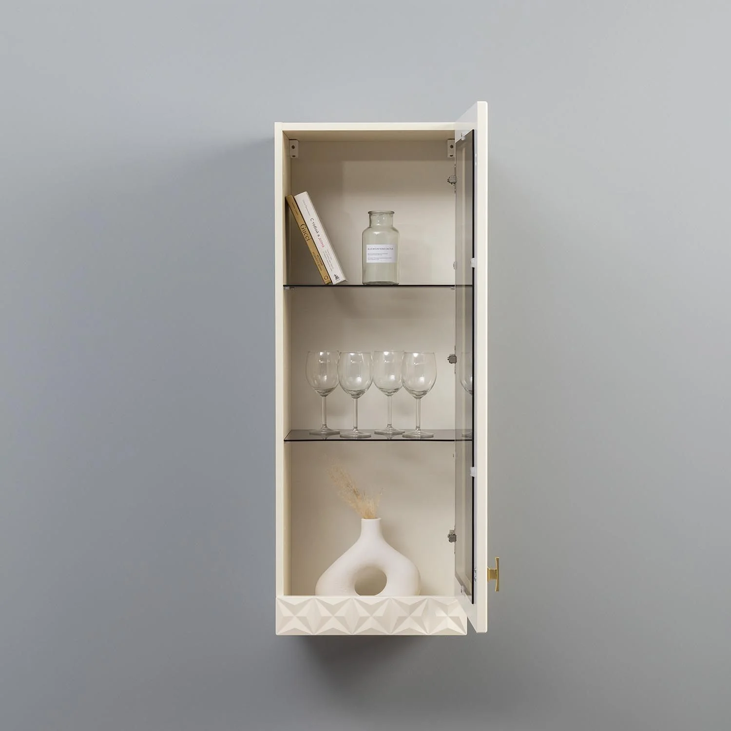 Марион шкаф навесной 16.334 Слоновая кость