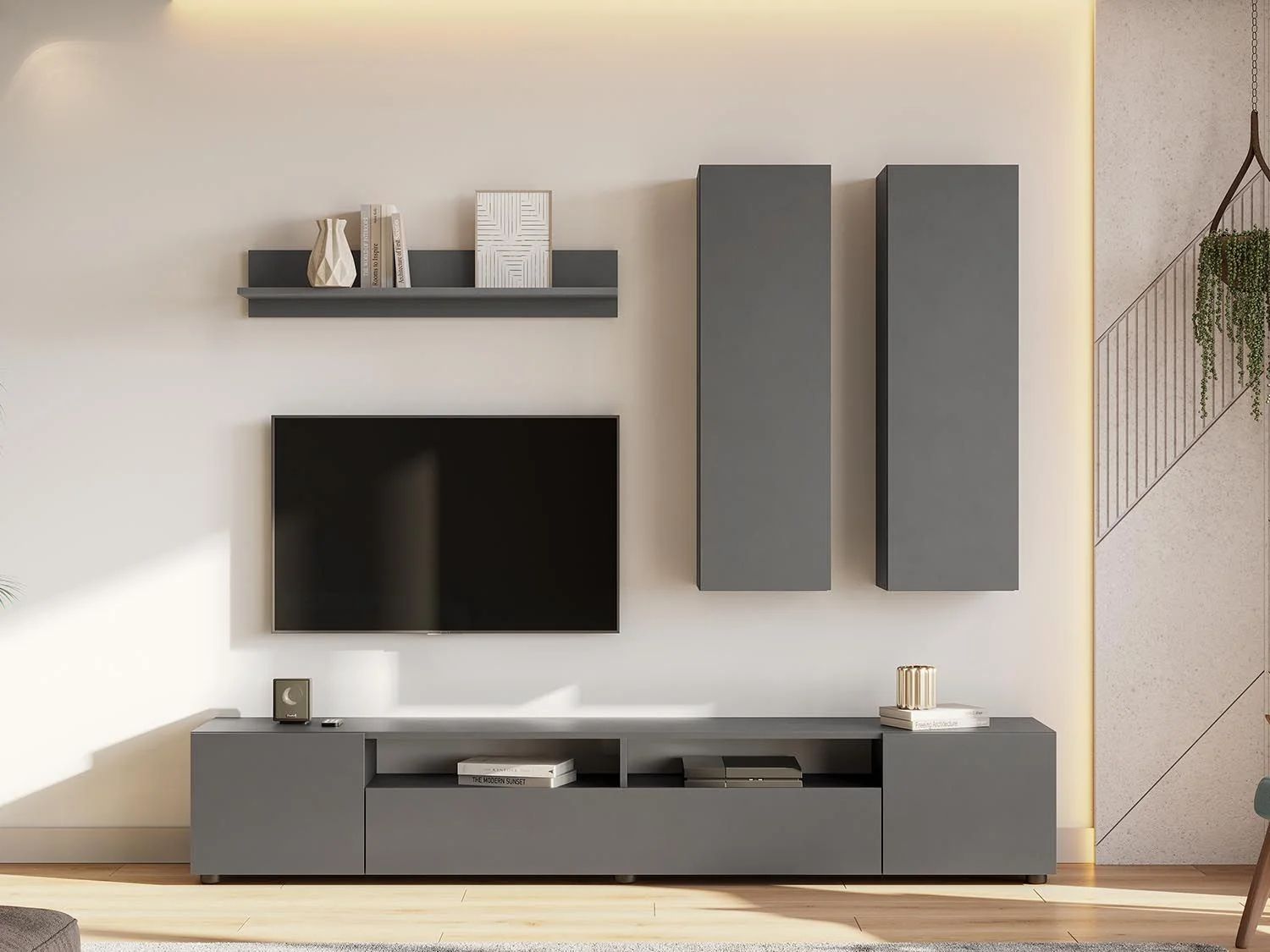 Гостиная Денвер 2 / Графит серый