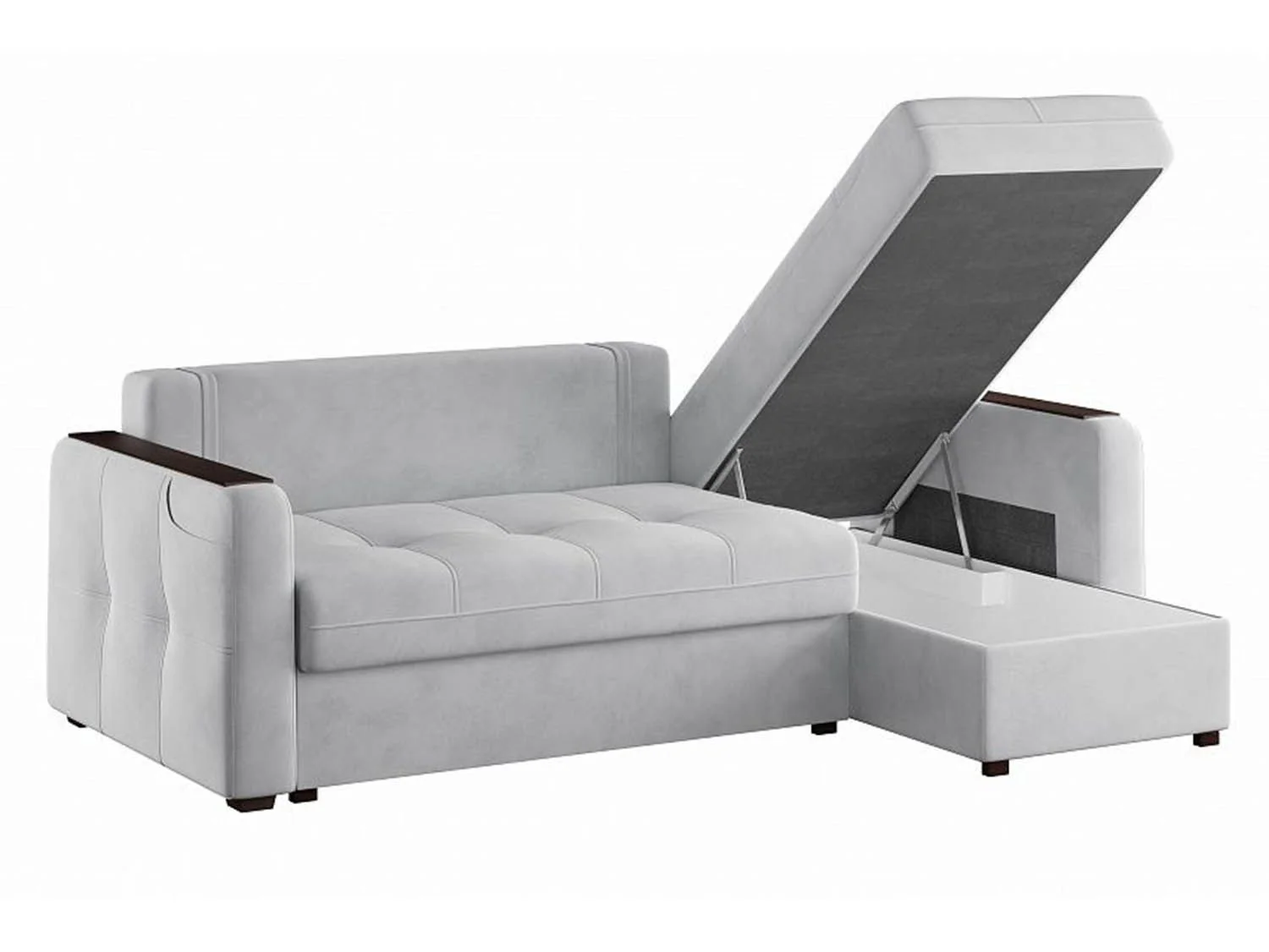 Диван угловой Smart 3 2Т-1Пф Ультра Смог