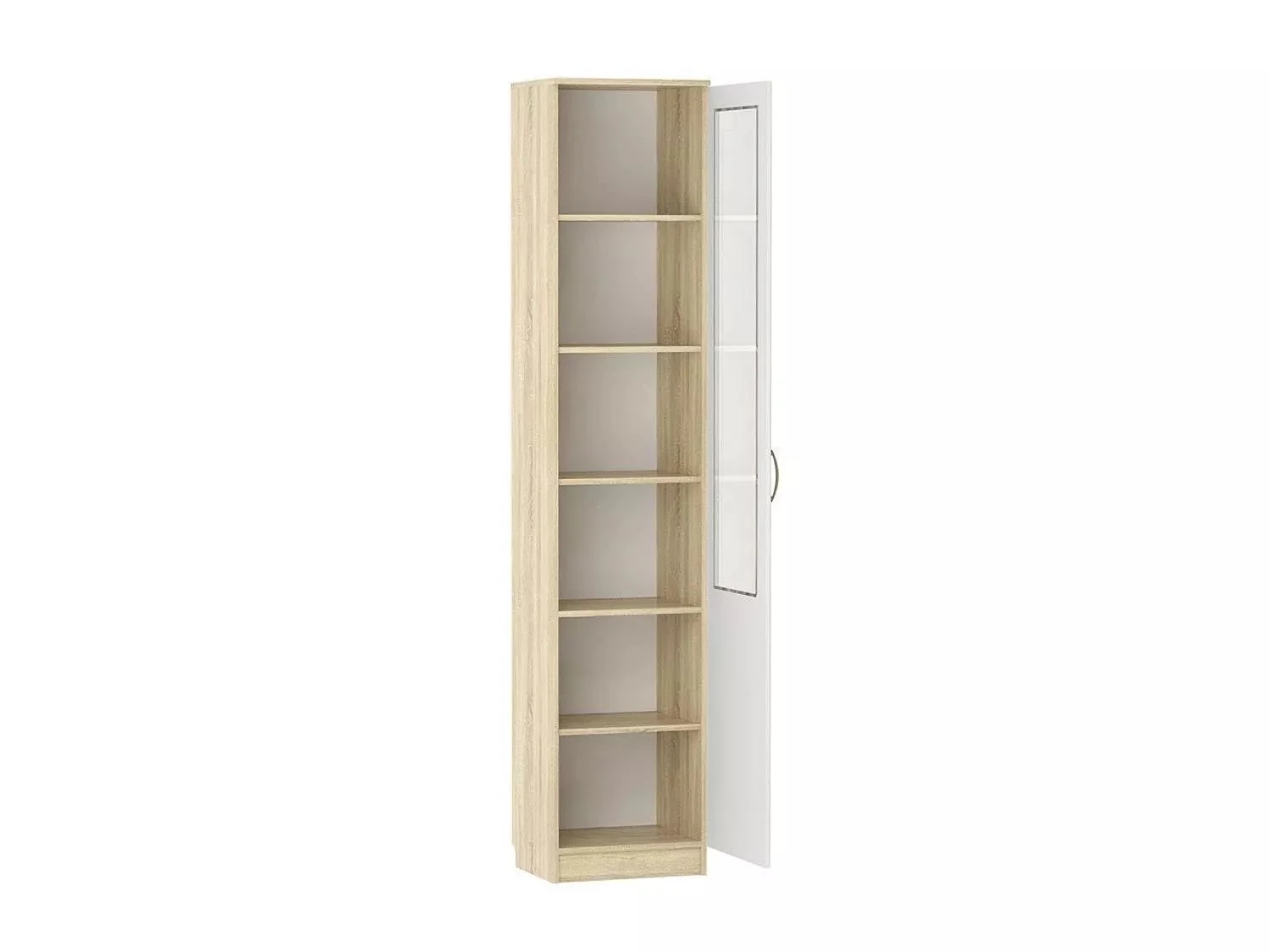 НМ 040.43 РС Витрина ПР Оливия Дуб Сонома/белое дерево