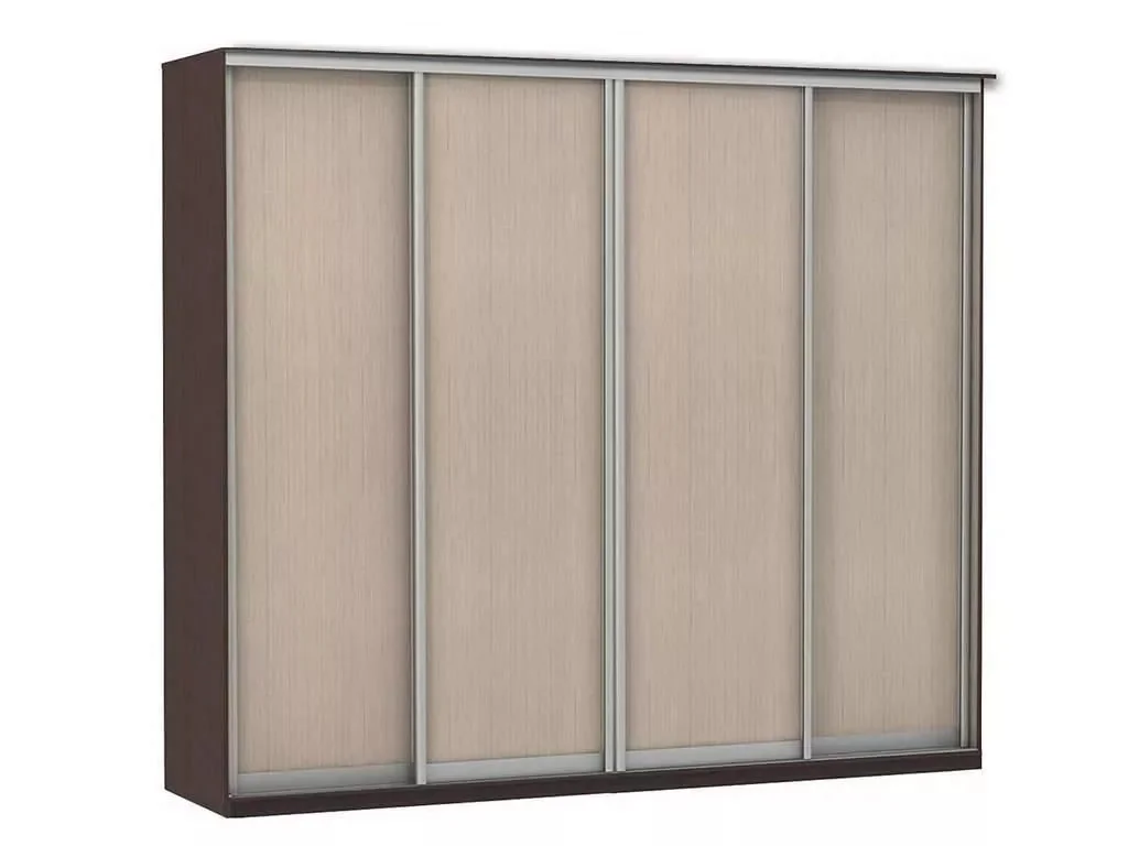 Шкаф купе Модерн 2362х600 4-х дверный 3-х секционный глухой венге/ясень