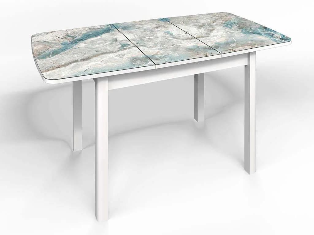 Стол СМ-7 Флорида опора массив прямая белый