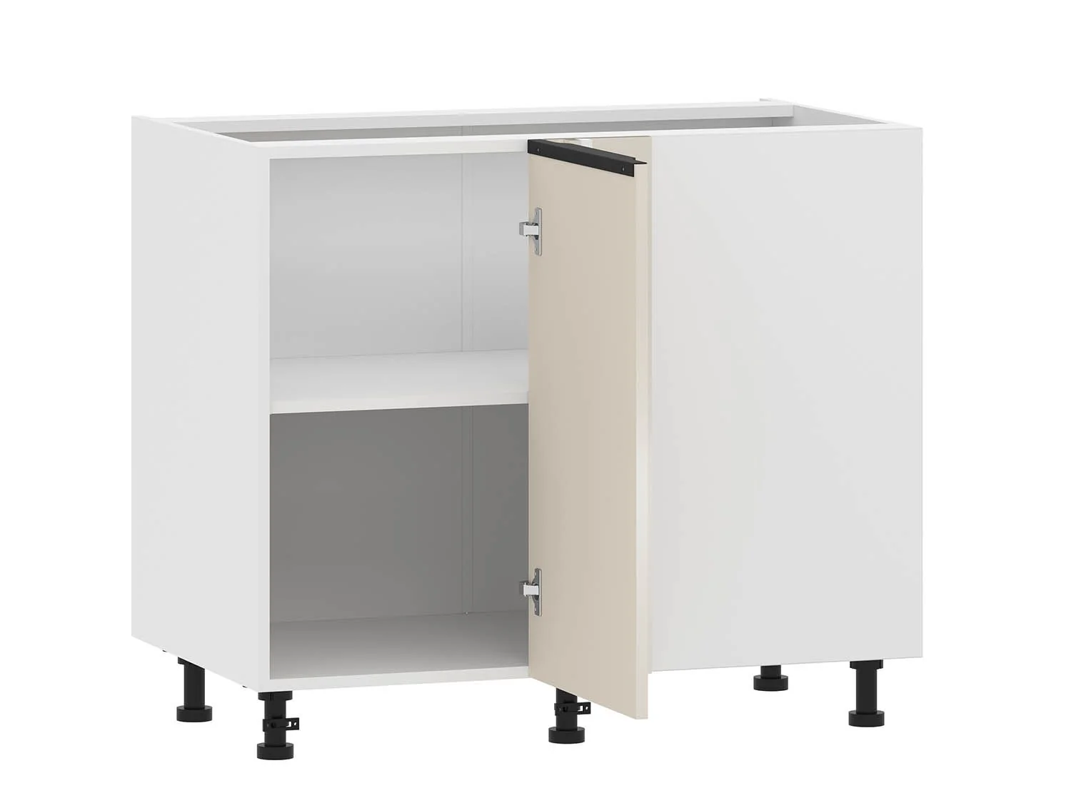 Арли 100.62.1000 тумба кухонная угловая Белый / Кашемир