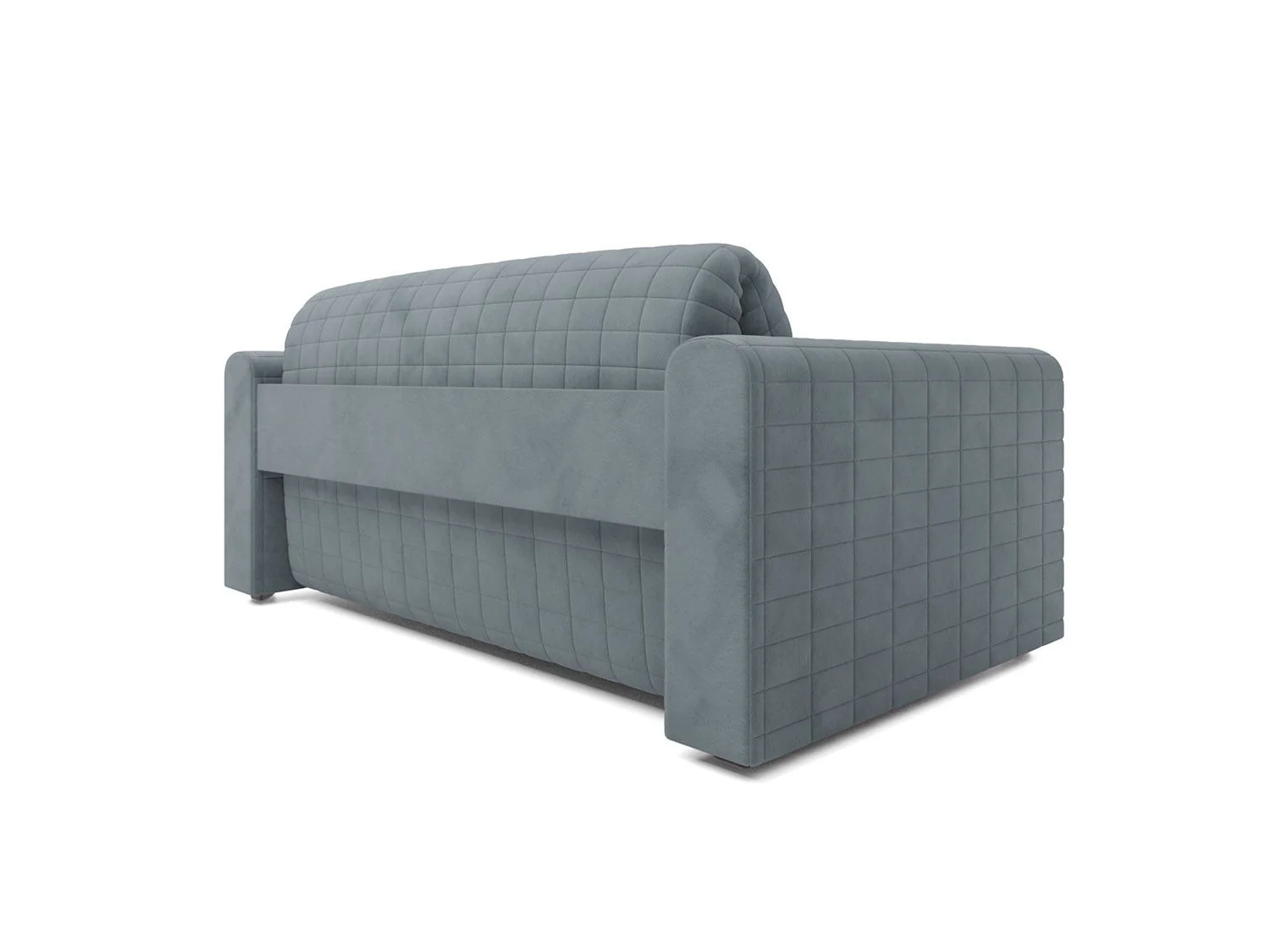 Диван Аккордеон Барон №5 велюр серо-синий HB-178 26