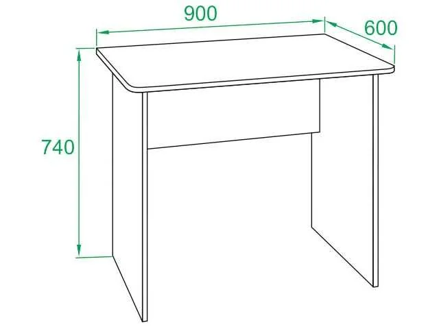 Стол письменный СПМ-01.1 Дуб сонома