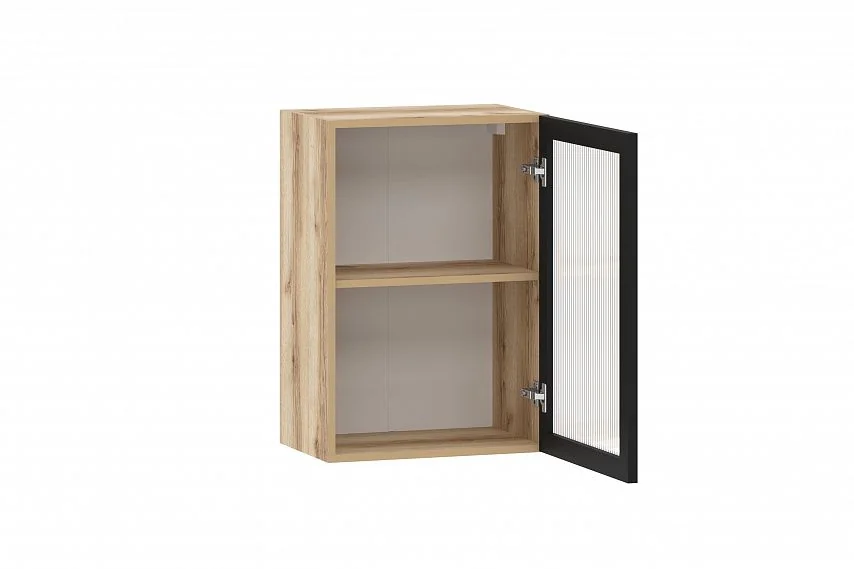 Moru шкаф навесной 100.80.500 / Дуб делано/Черный